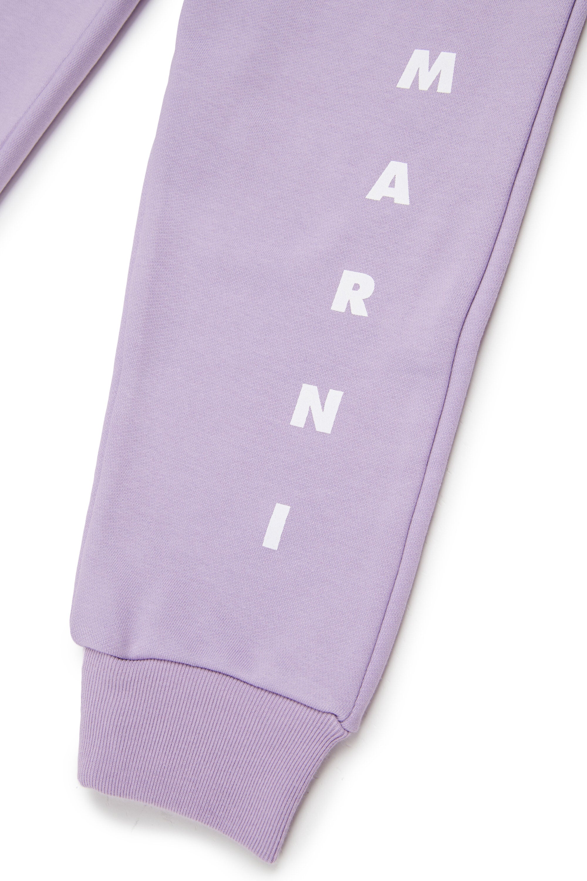 Fleece jogger pants with logo