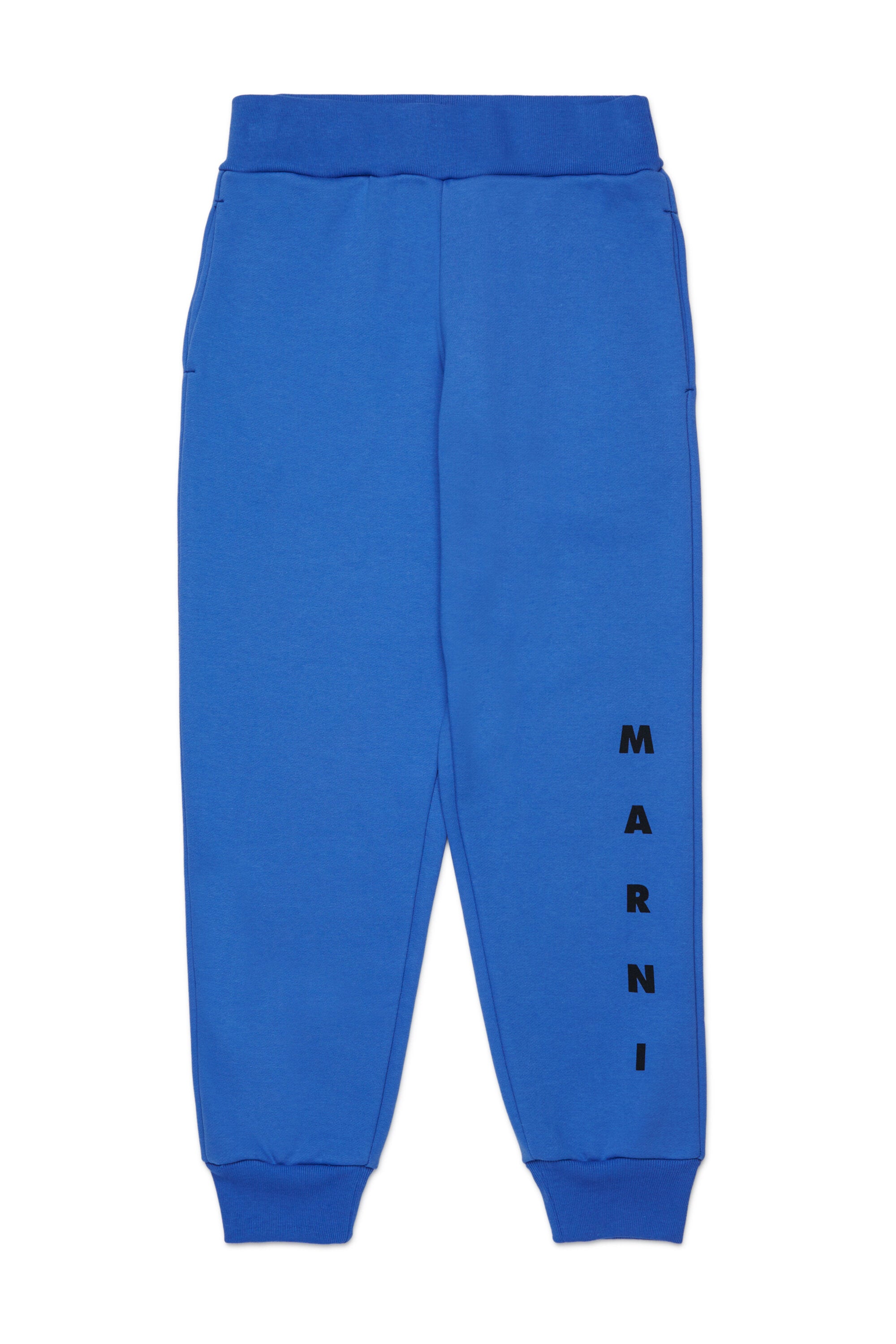 Fleece jogger pants with logo