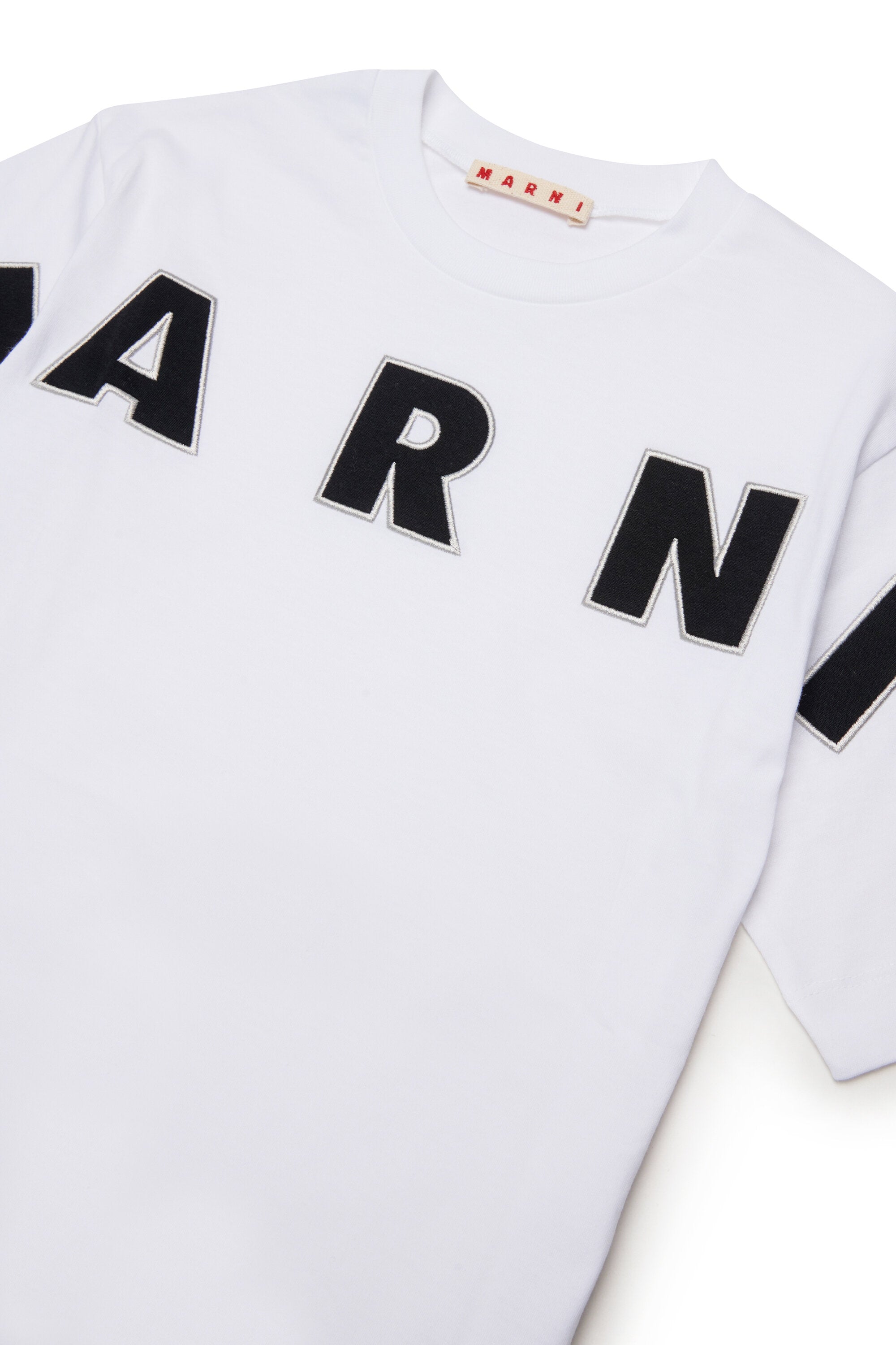 T-shirt with embroidered logo