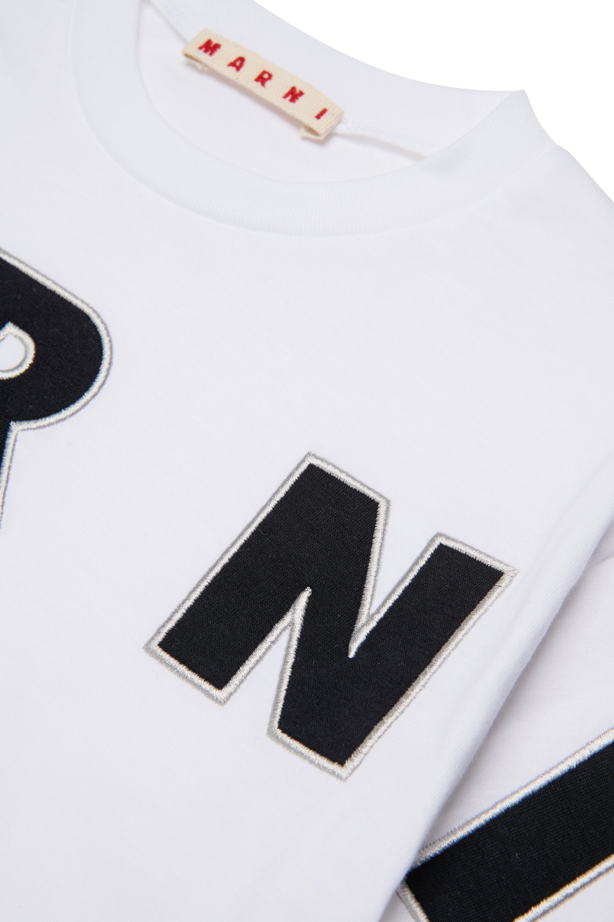 T-shirt with embroidered logo