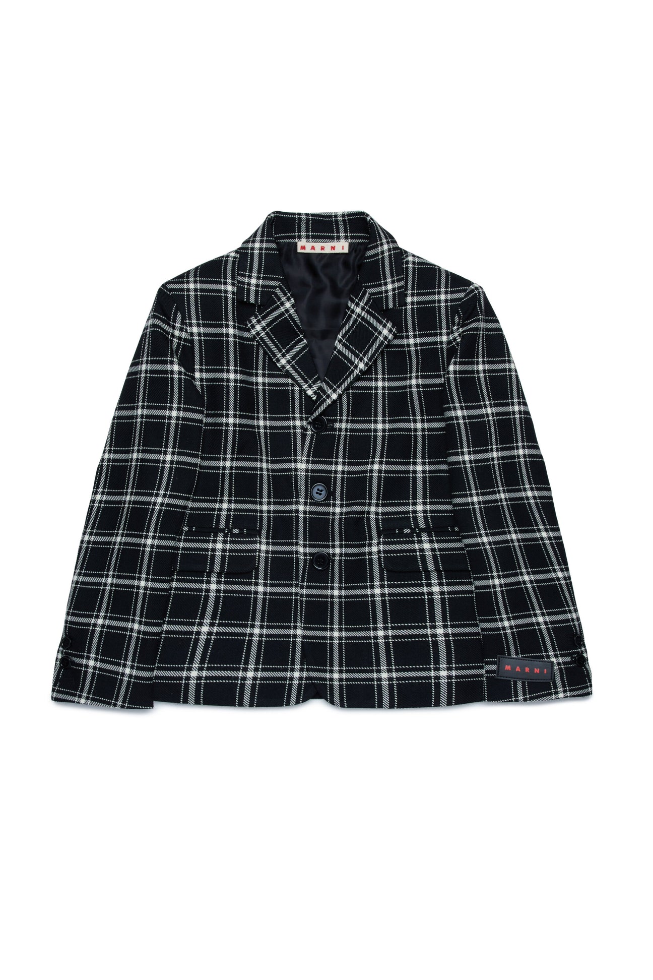 All-over check flannel jacket 