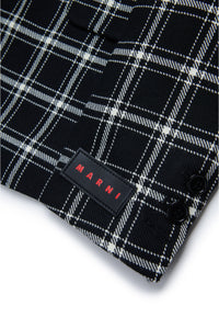 All-over check flannel jacket