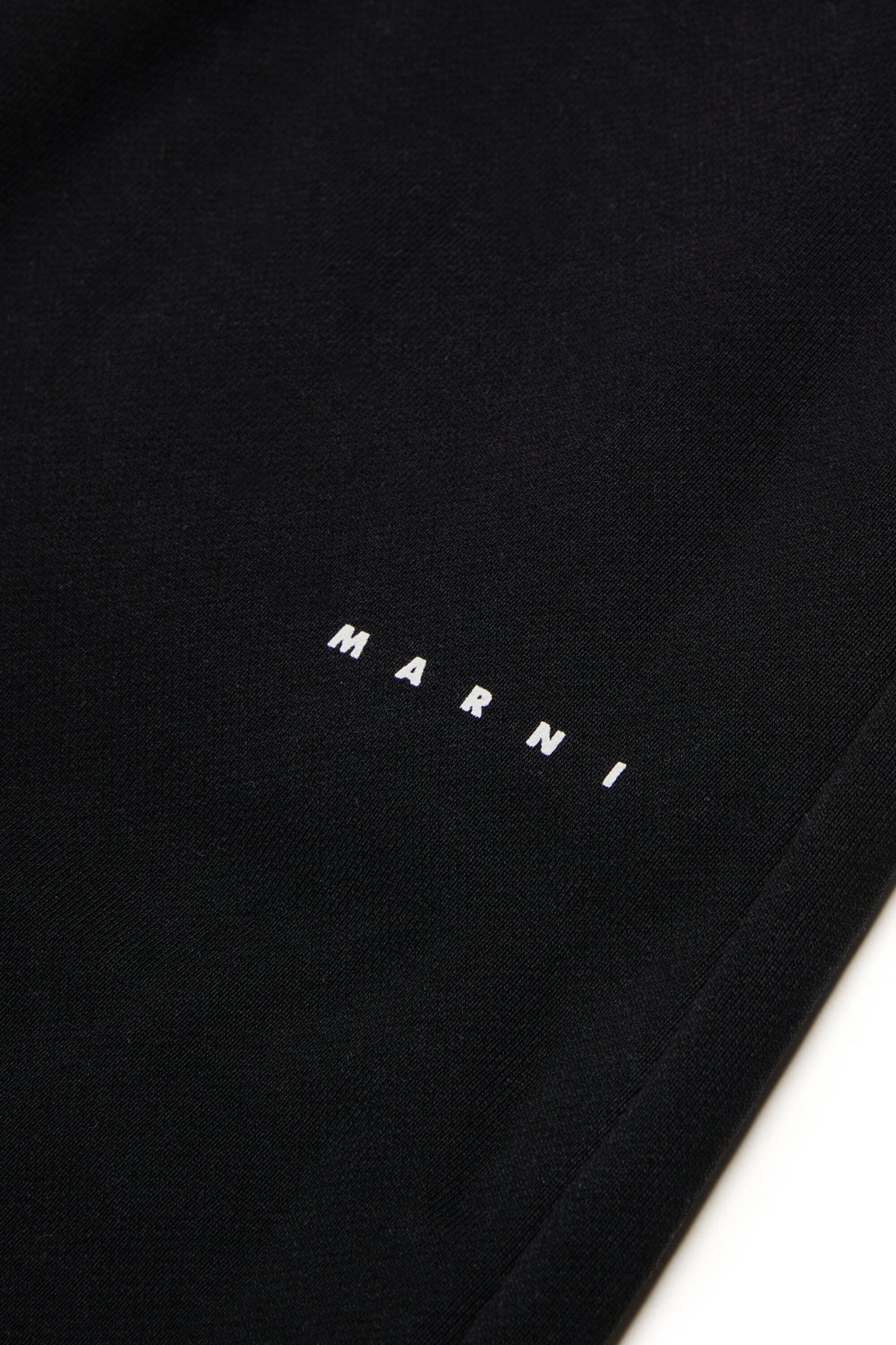 Branded fleece wide-leg pants