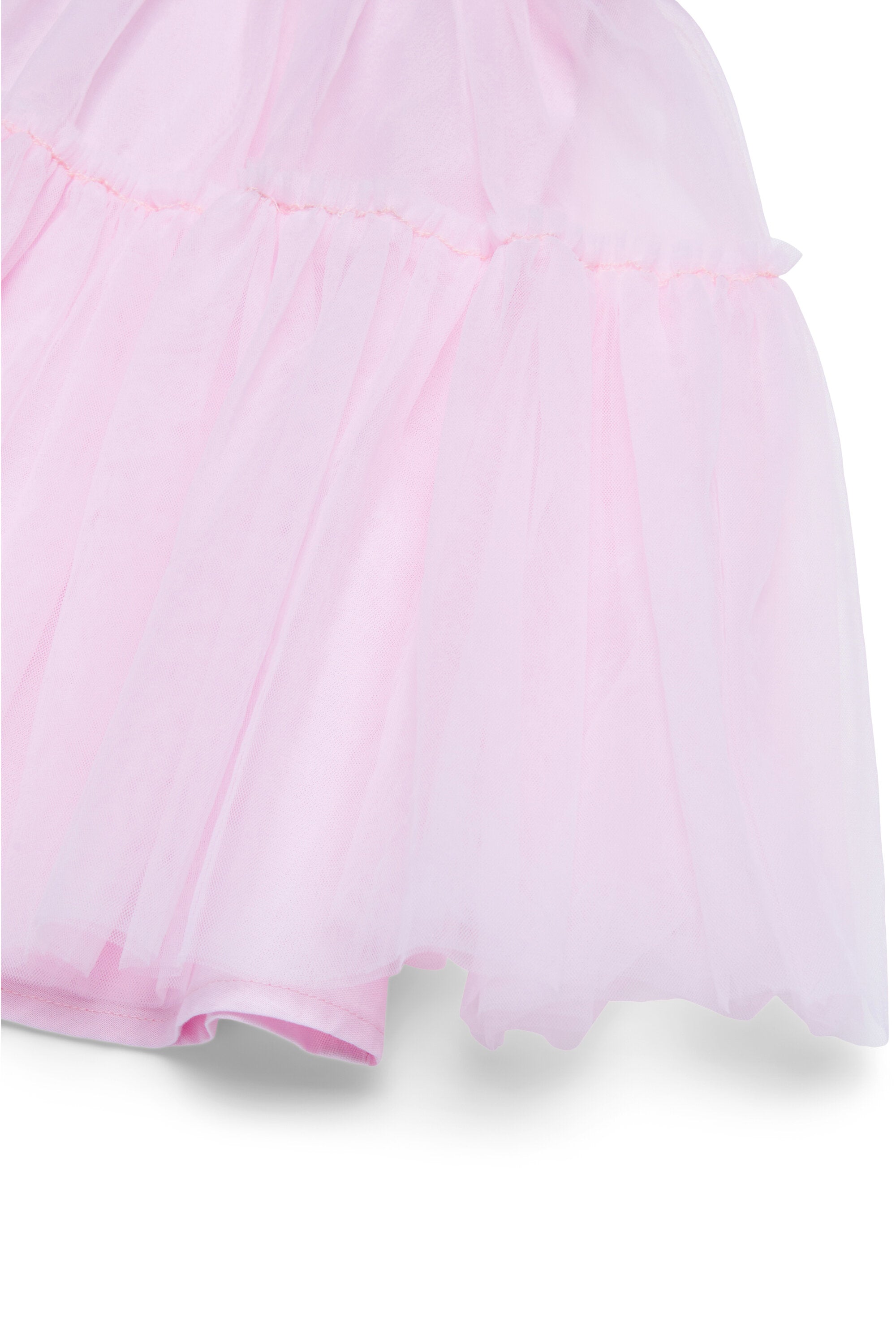 Dress with tulle bottom