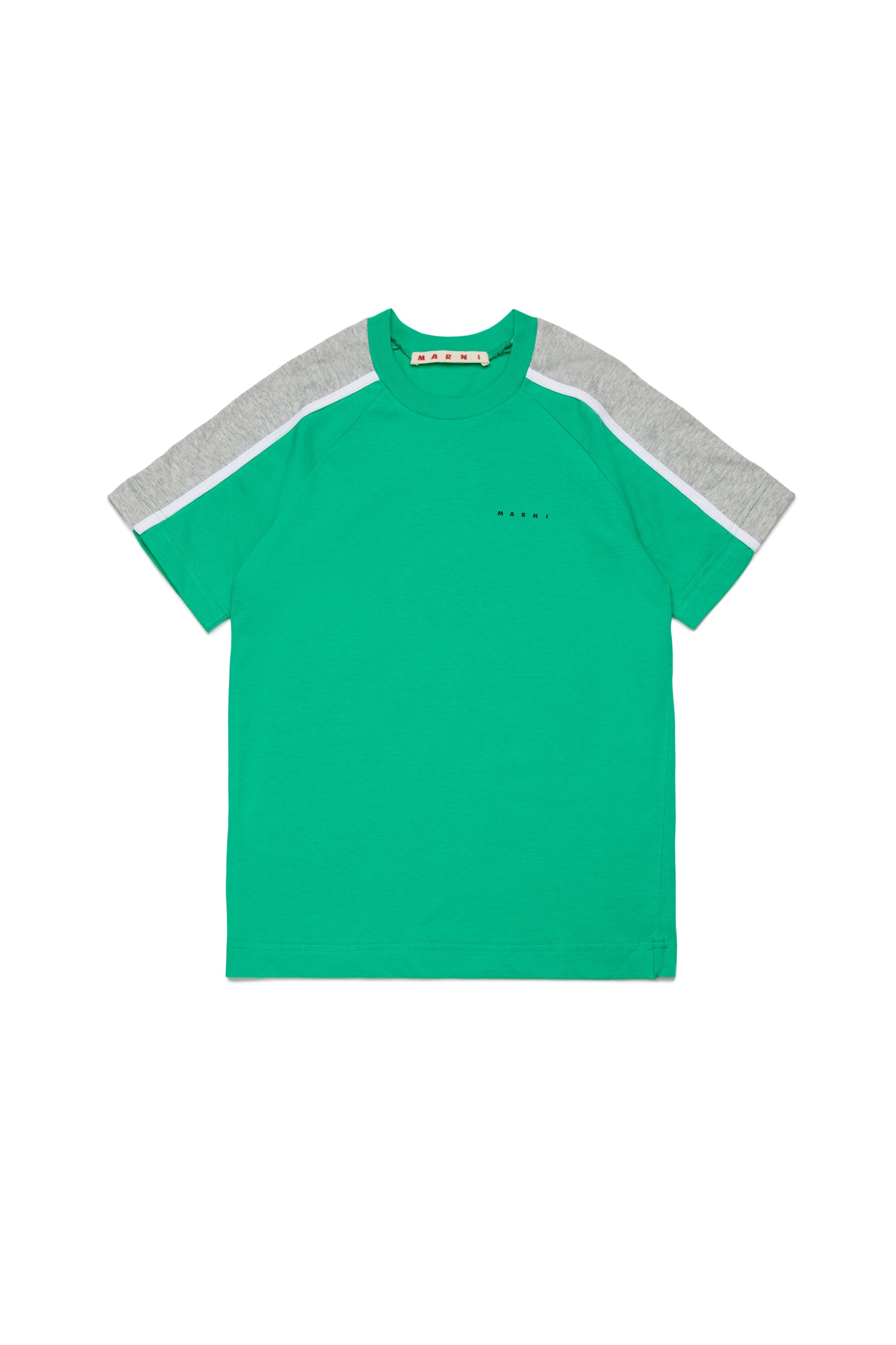 T-shirt with colorblock details