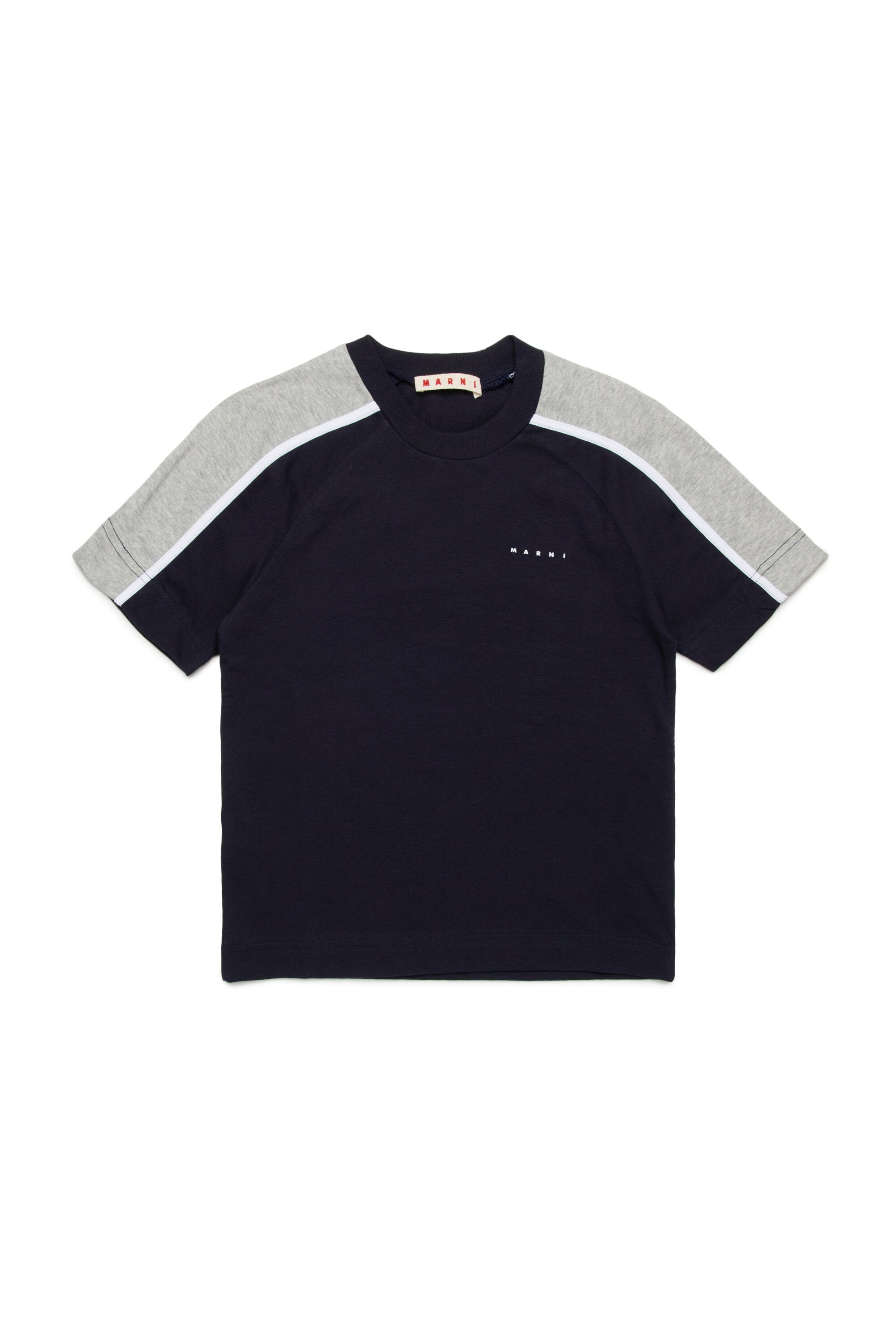 T-shirt with colorblock details