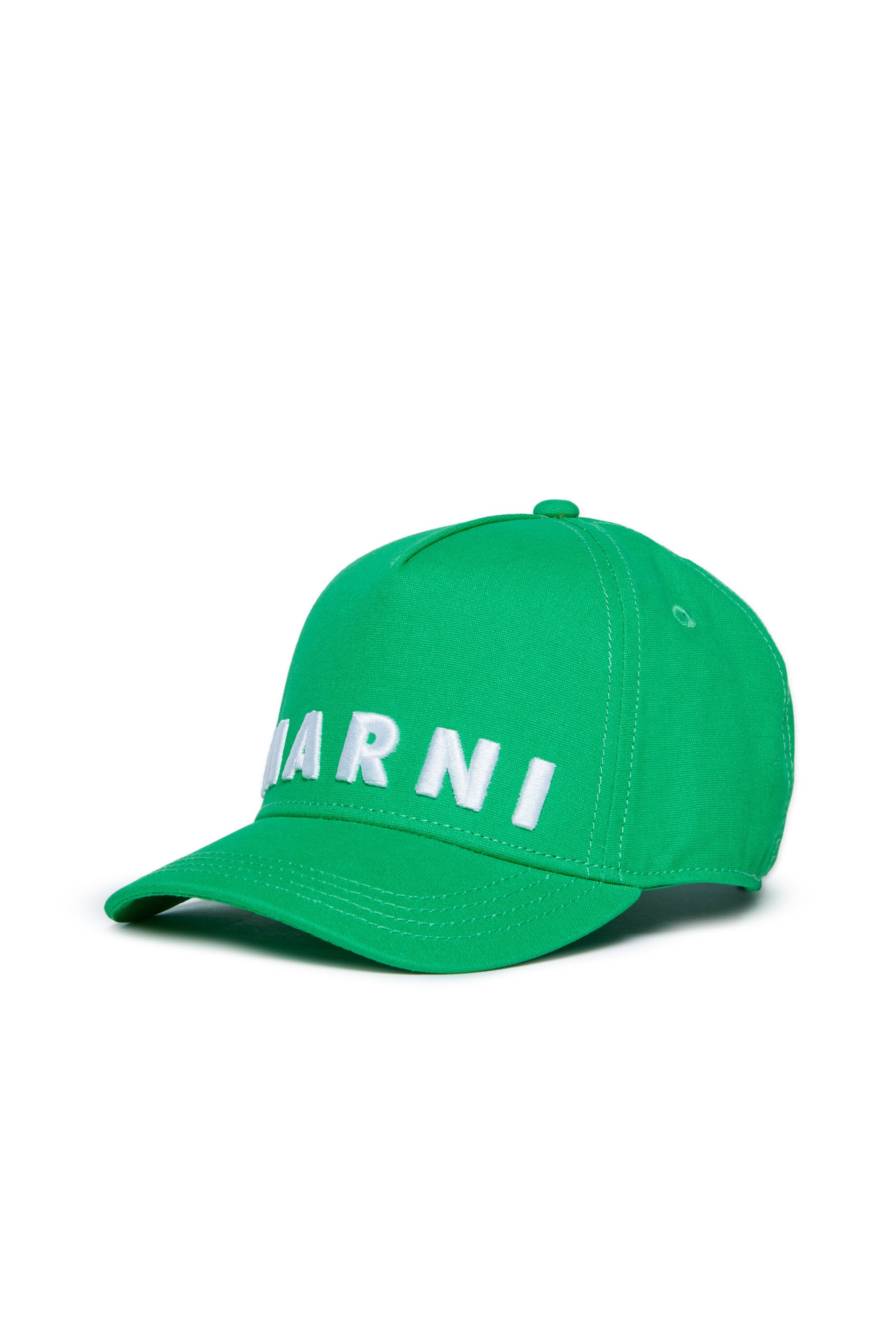 Branded gabardine baseball cap