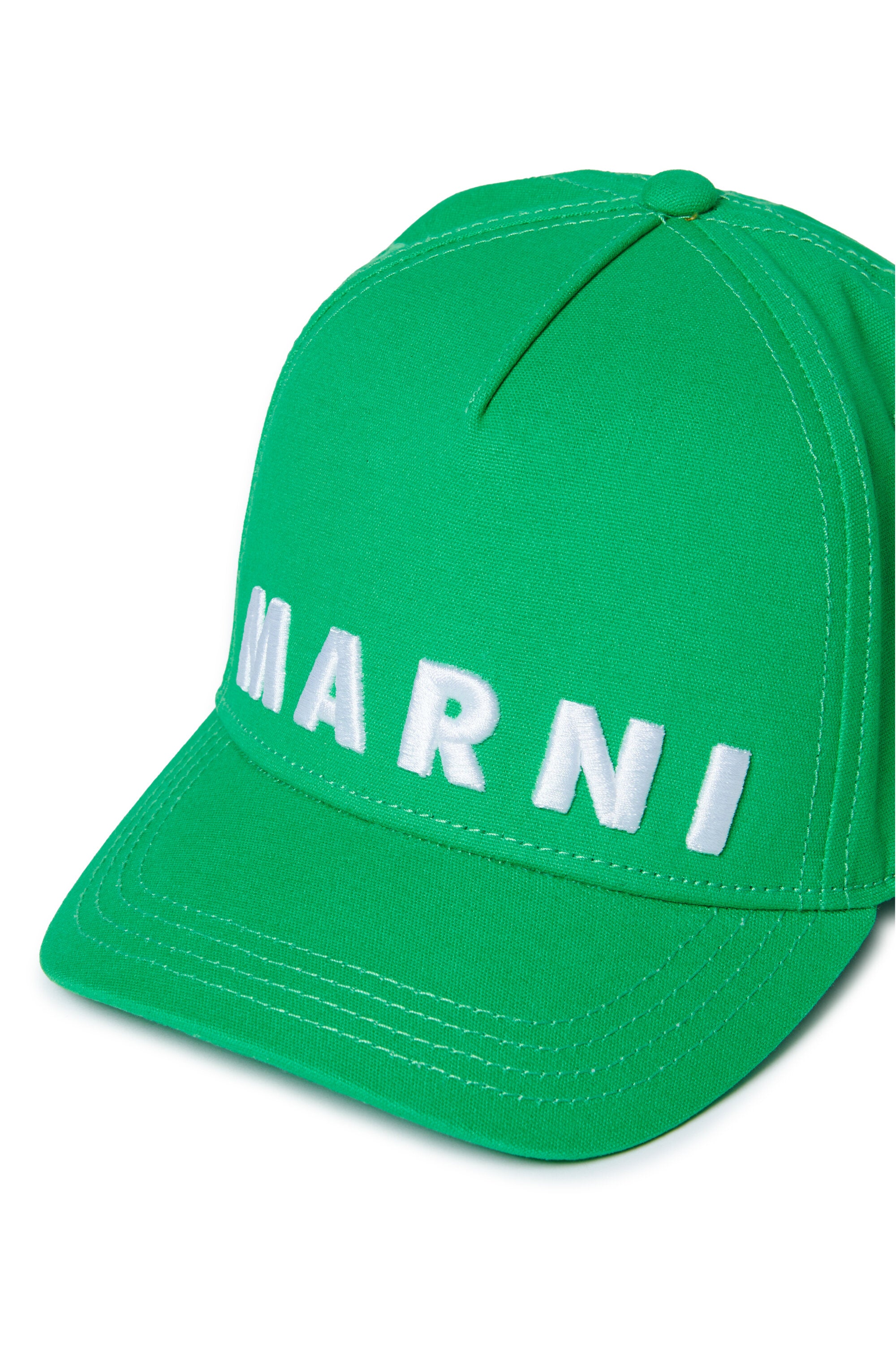 Branded gabardine baseball cap