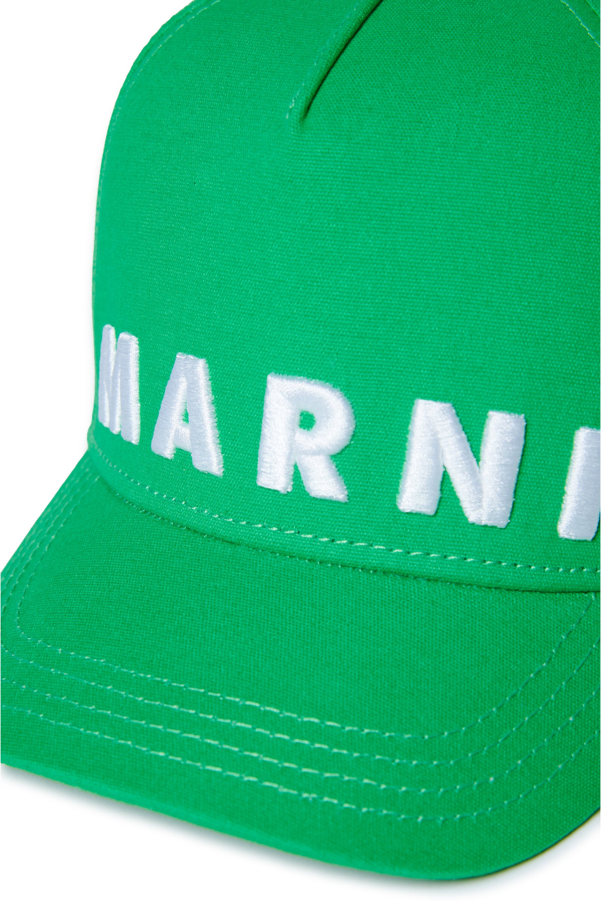 Branded gabardine baseball cap