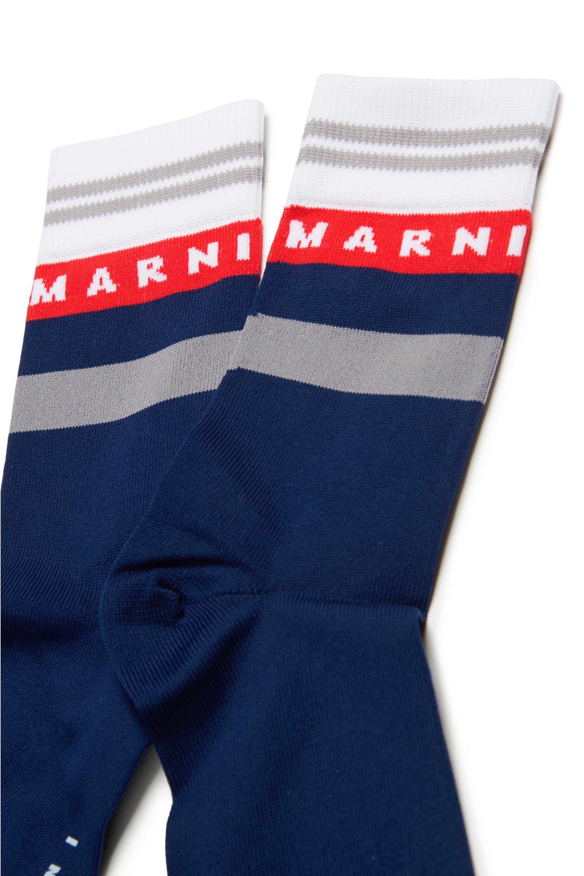 Logo branded nylon socks