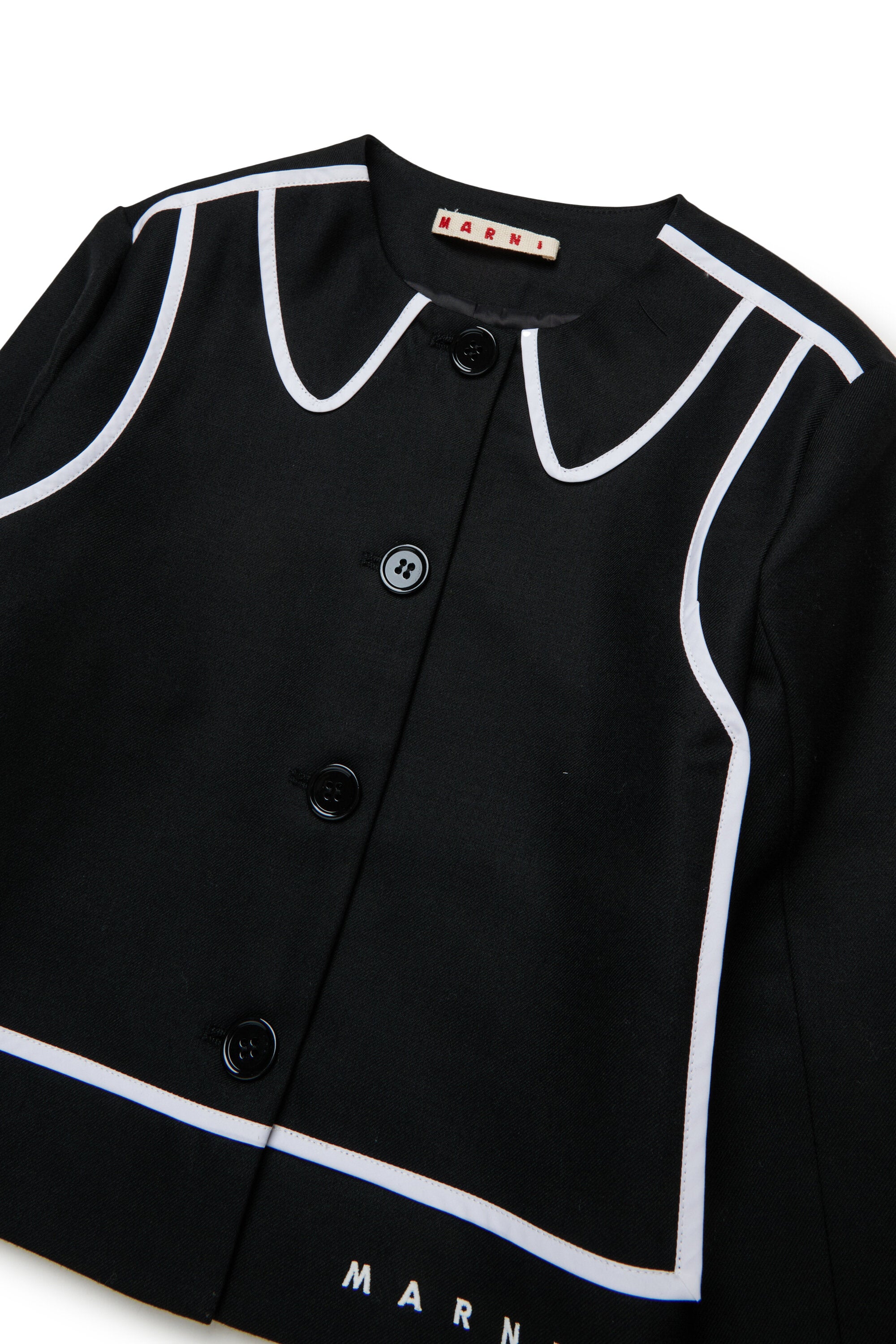 Flannel jacket with contrasting details