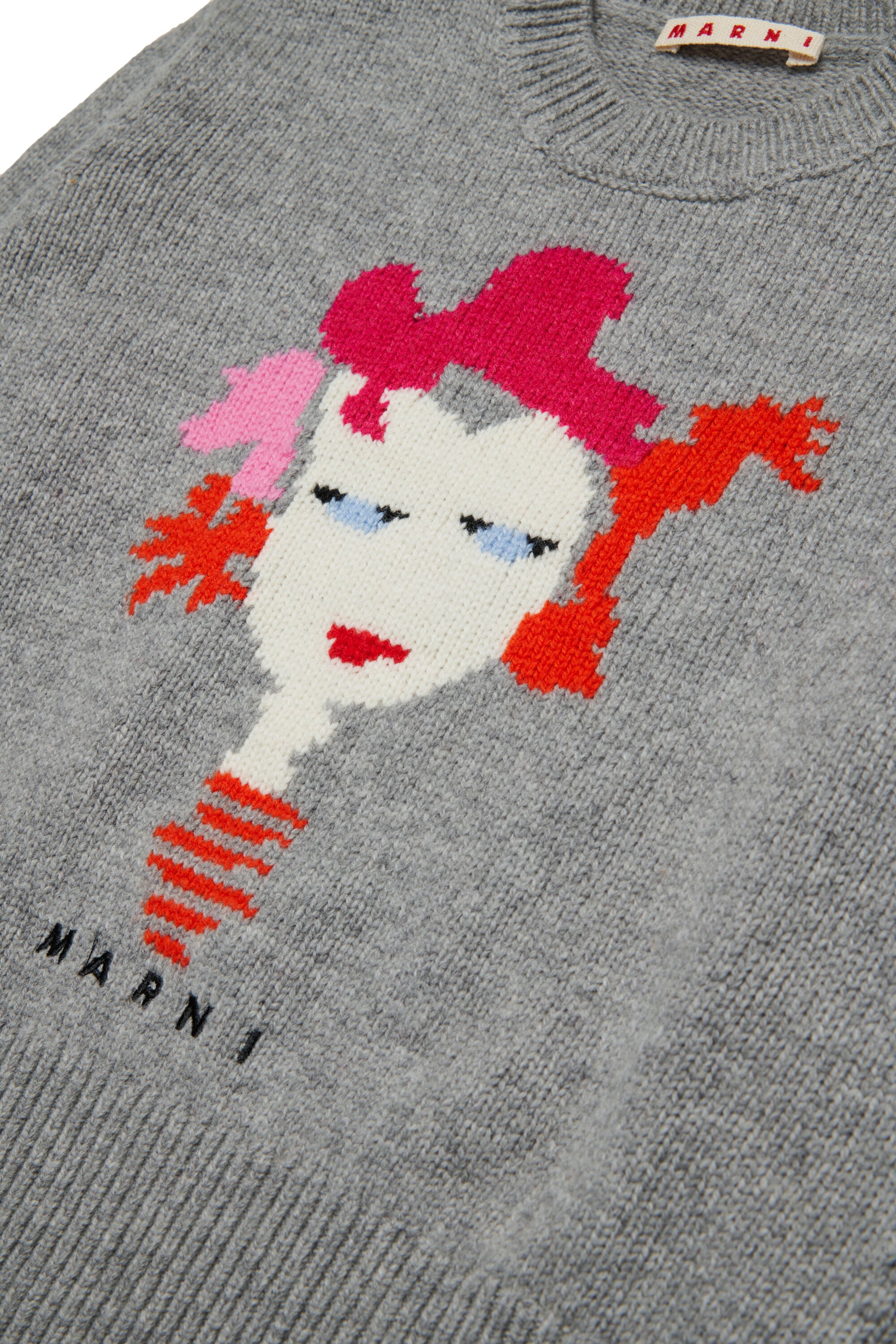 Marni Flower graphic wool blend pullover