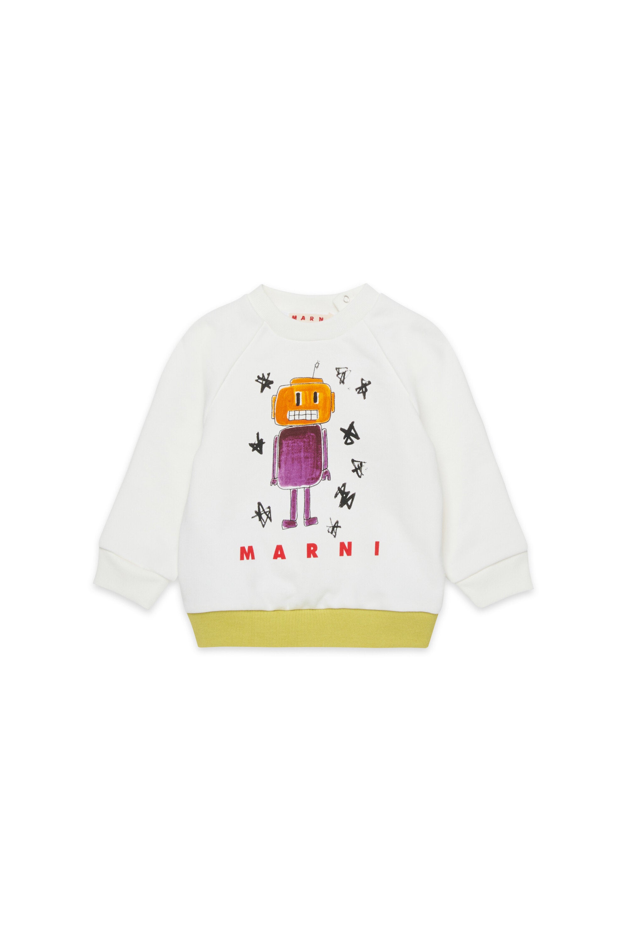 Crew-neck sweatshirt with Galaxy print