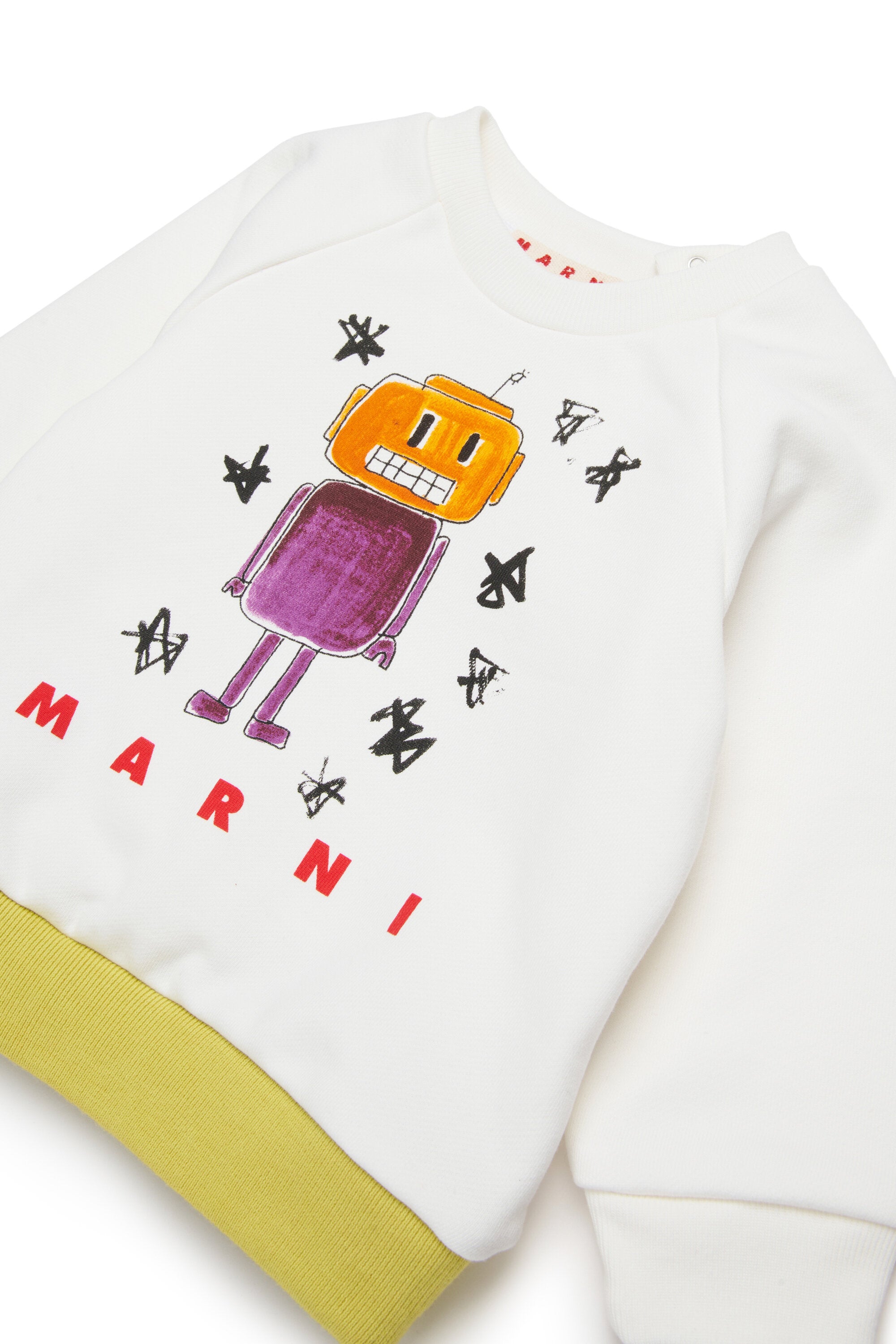 Crew-neck sweatshirt with Galaxy print