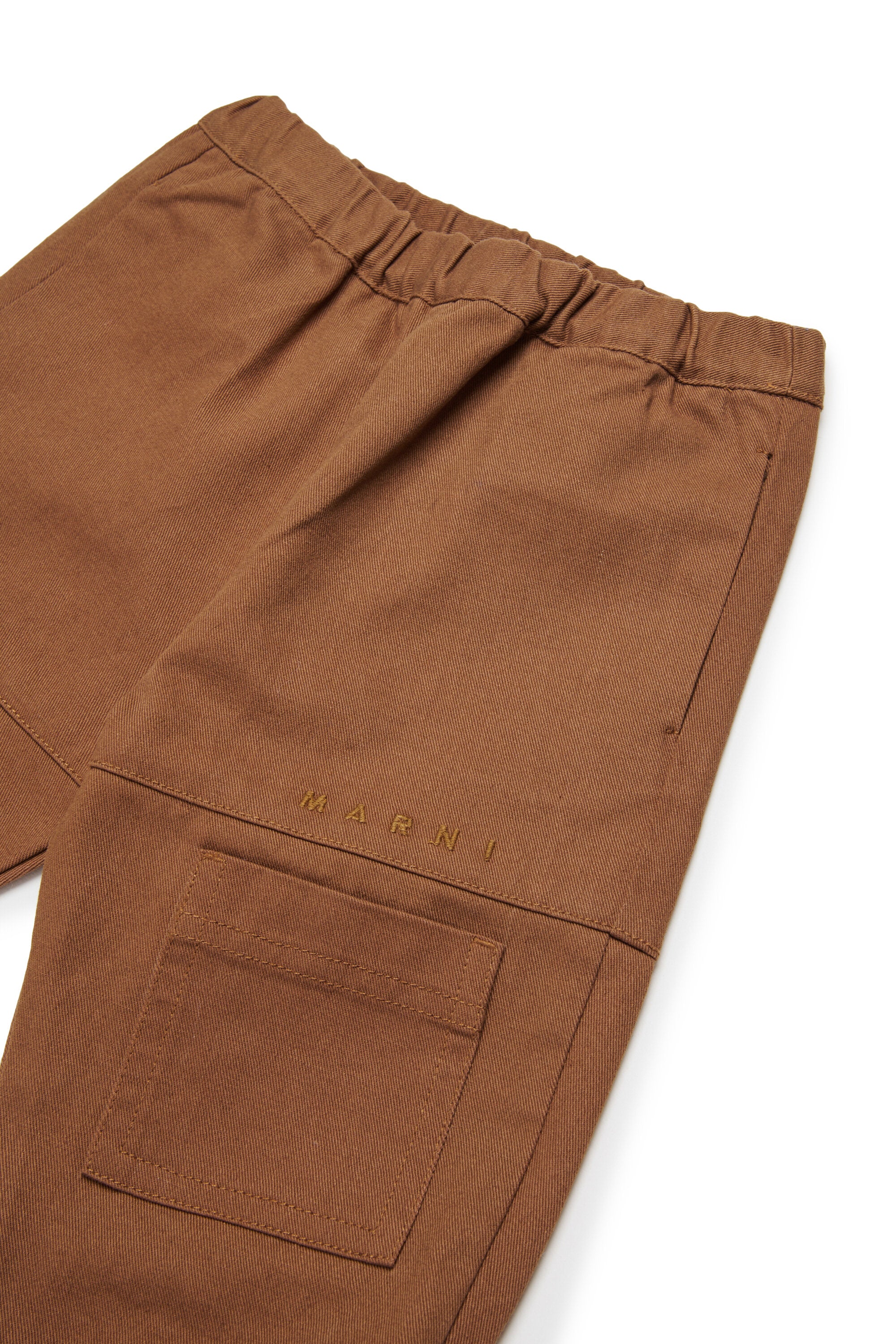 Gabardine pants with pockets