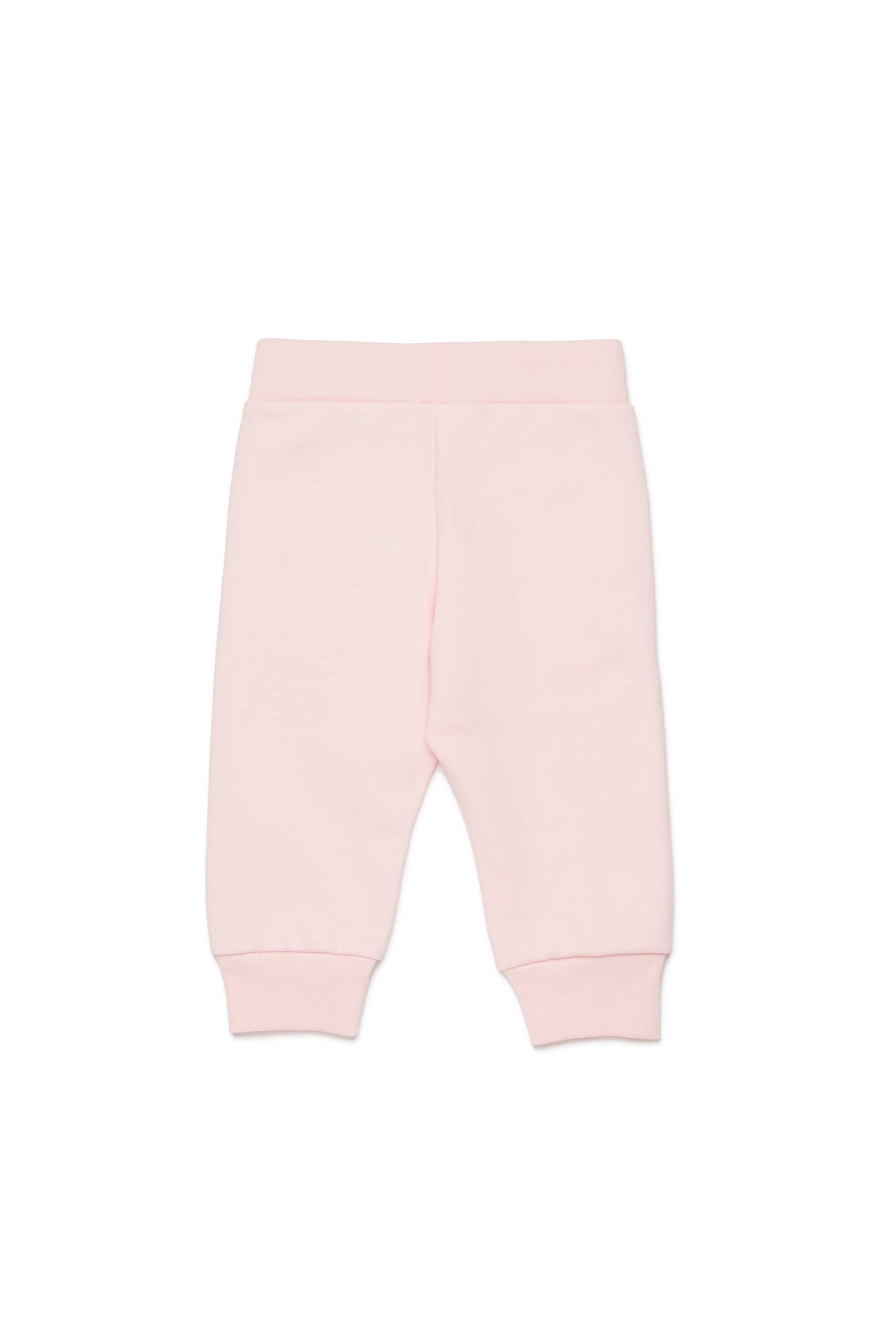 Fleece jogger pants with logo