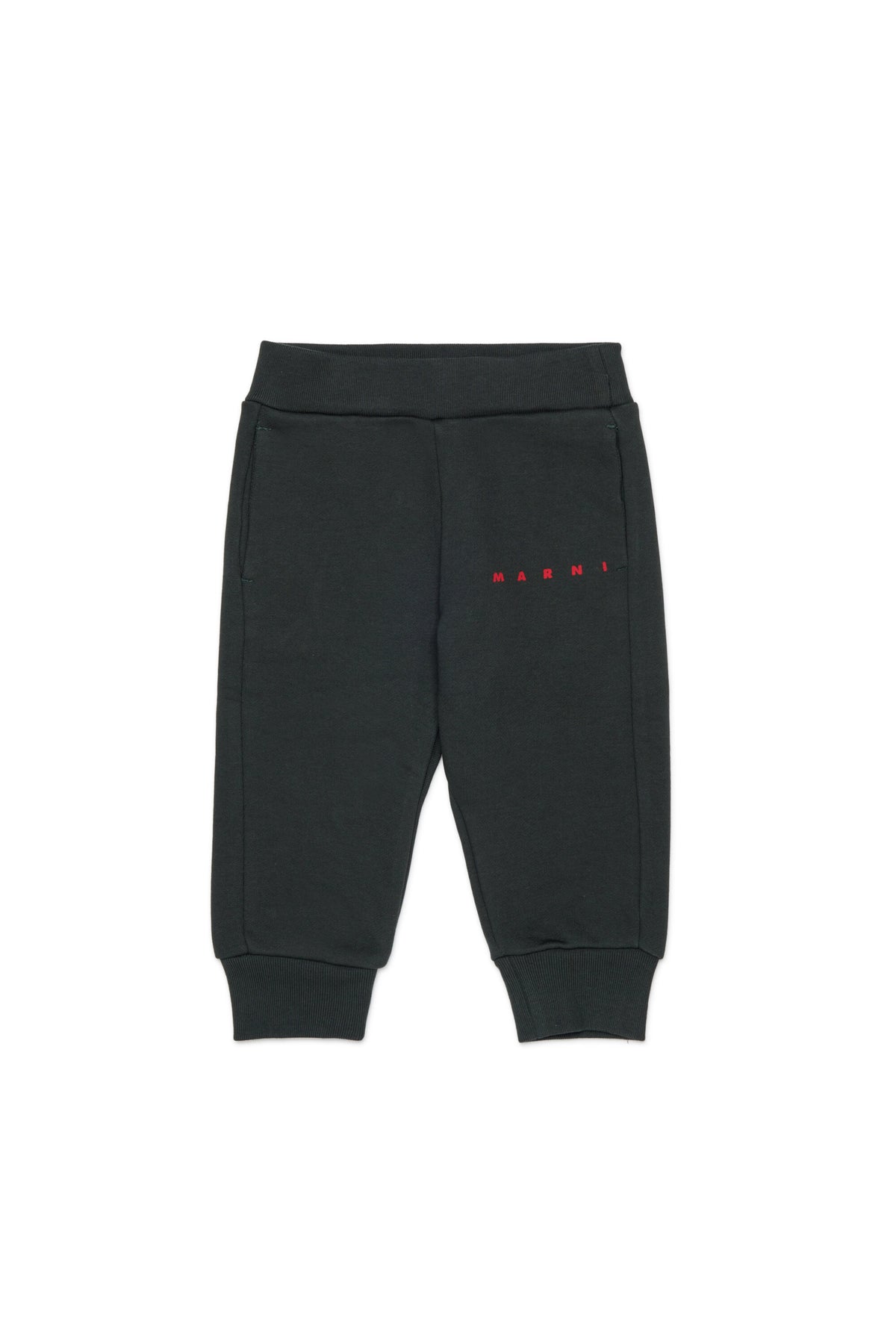 Fleece jogger pants with logo