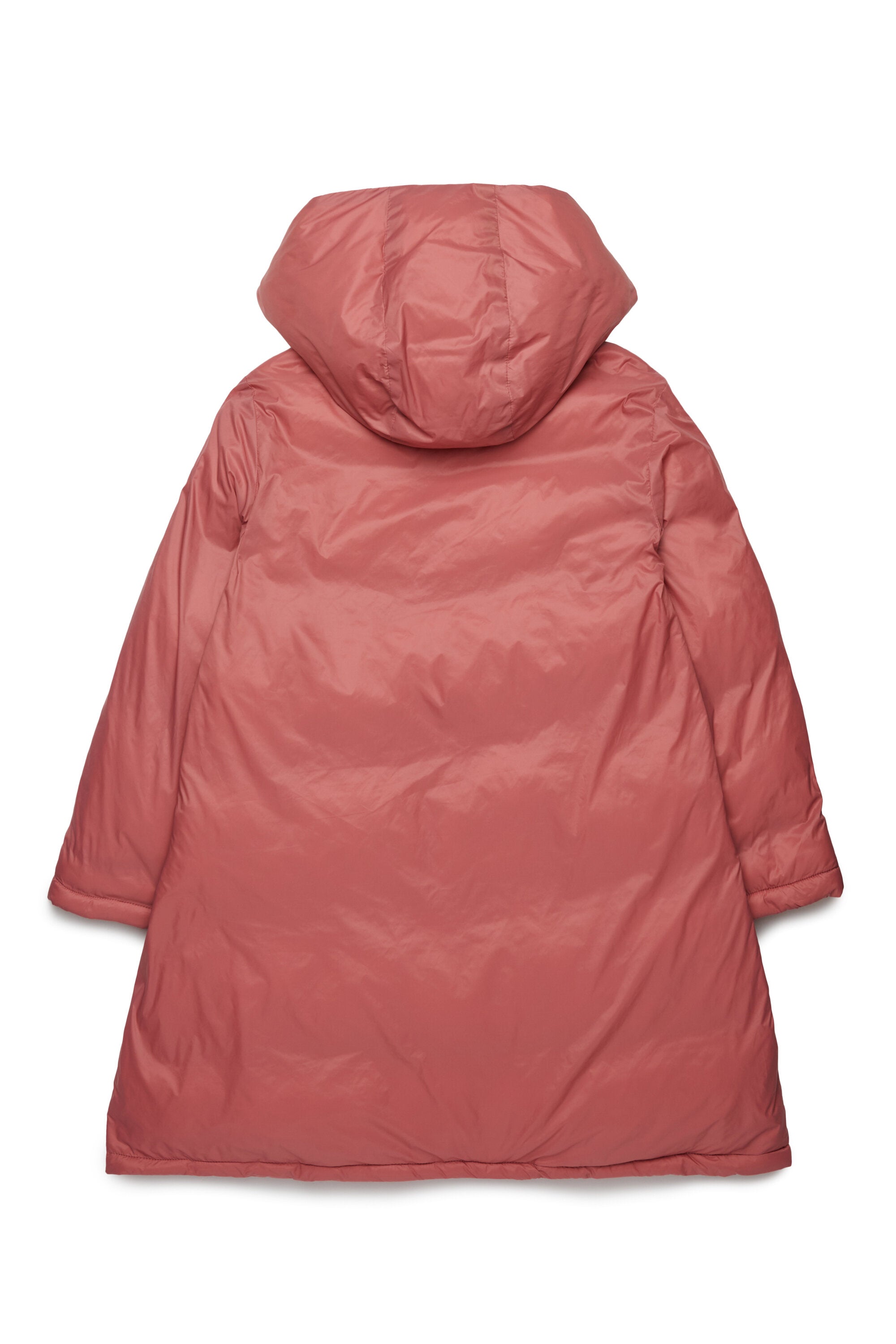 Long hooded padded jacket