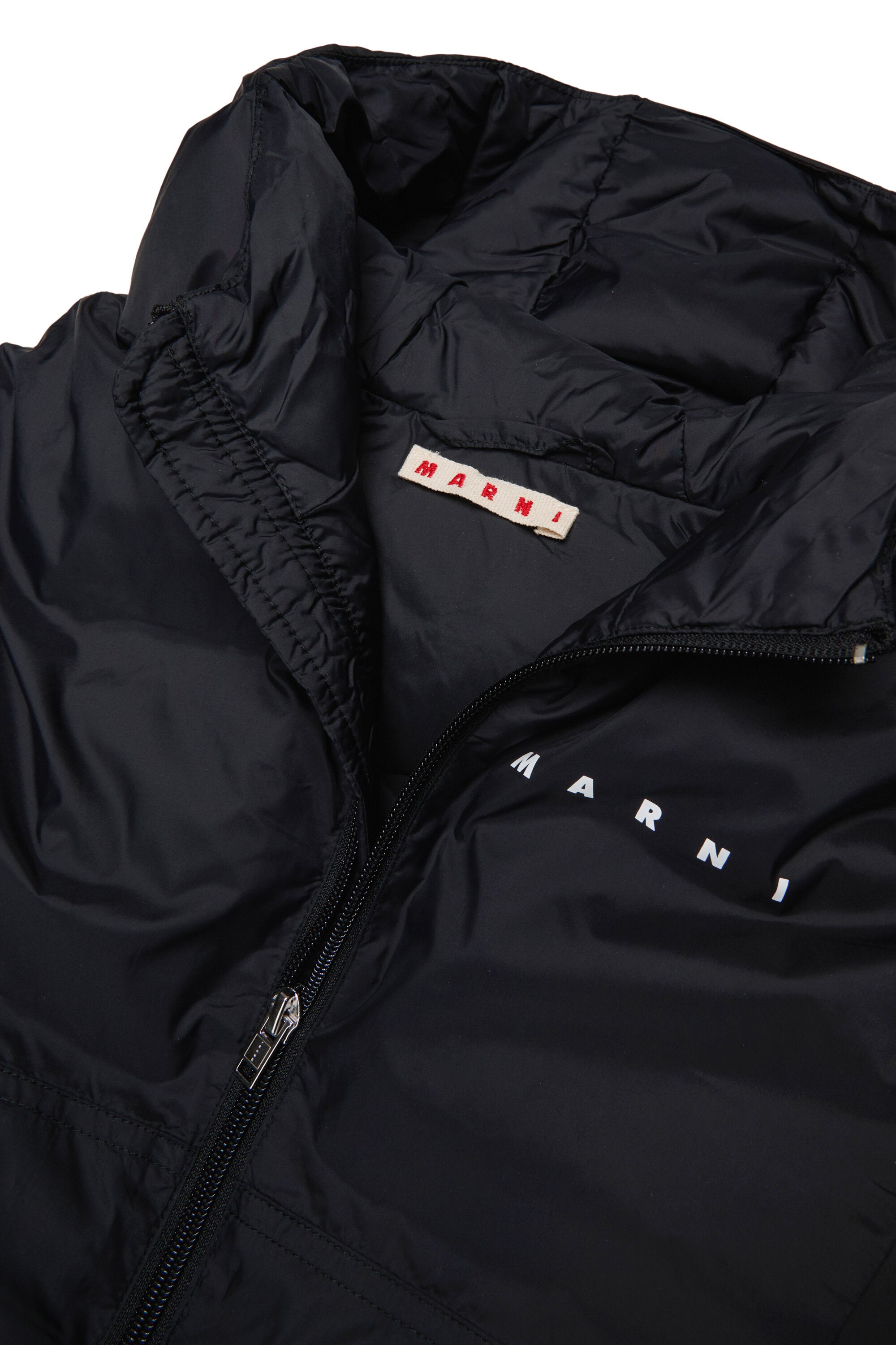 Long hooded padded jacket