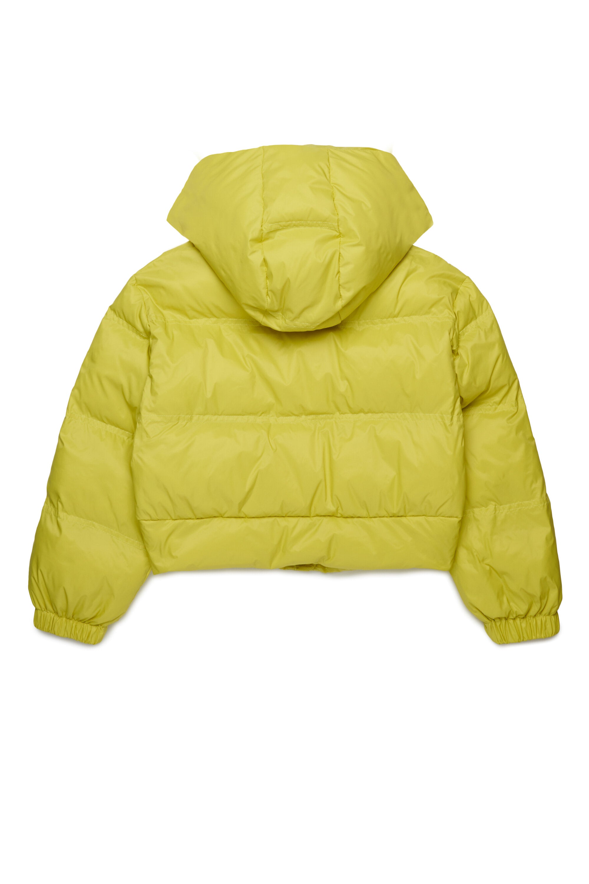 Cropped hooded padded jacket