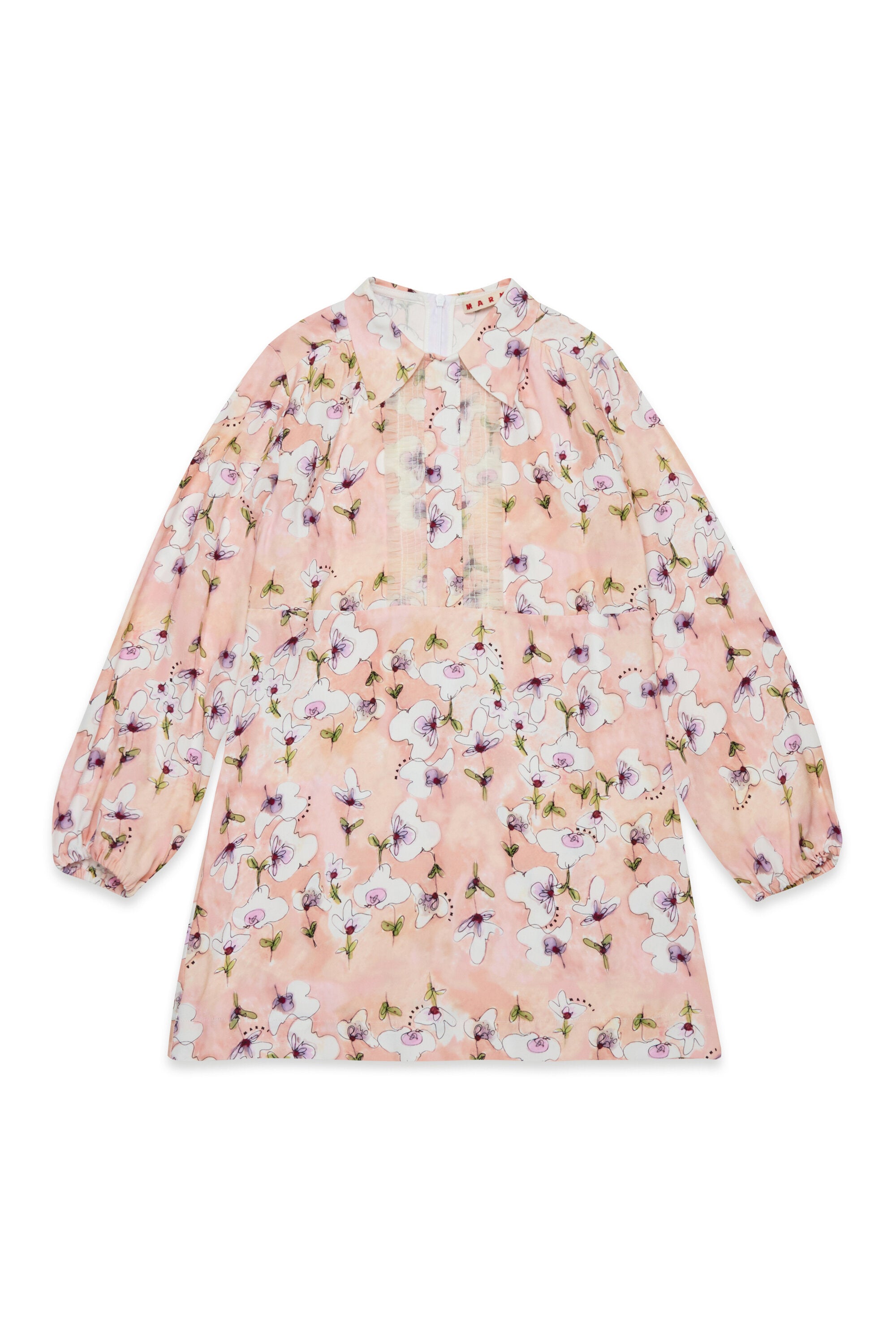 Monet allover satin mini dress