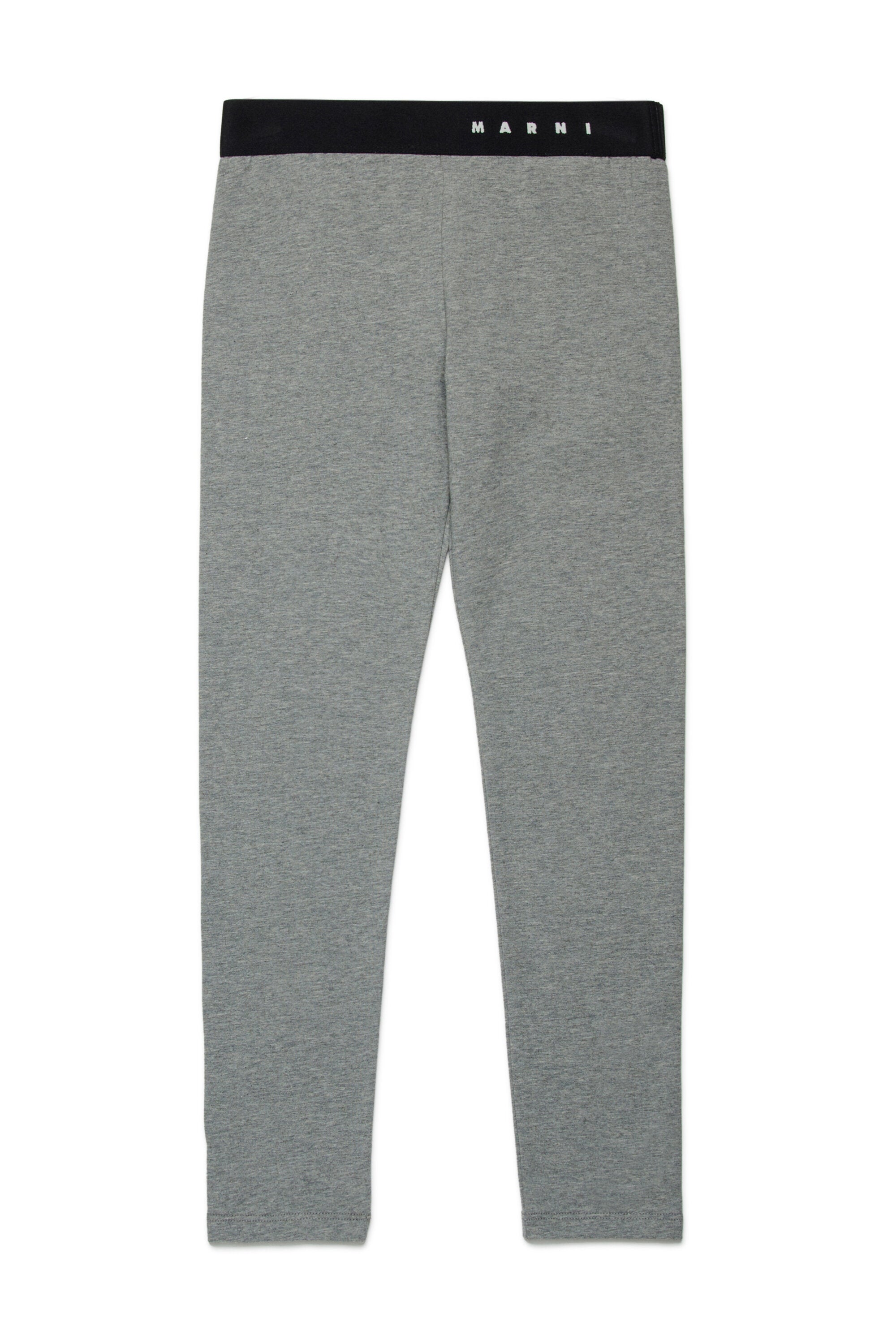 Logoed elastic leggings pants