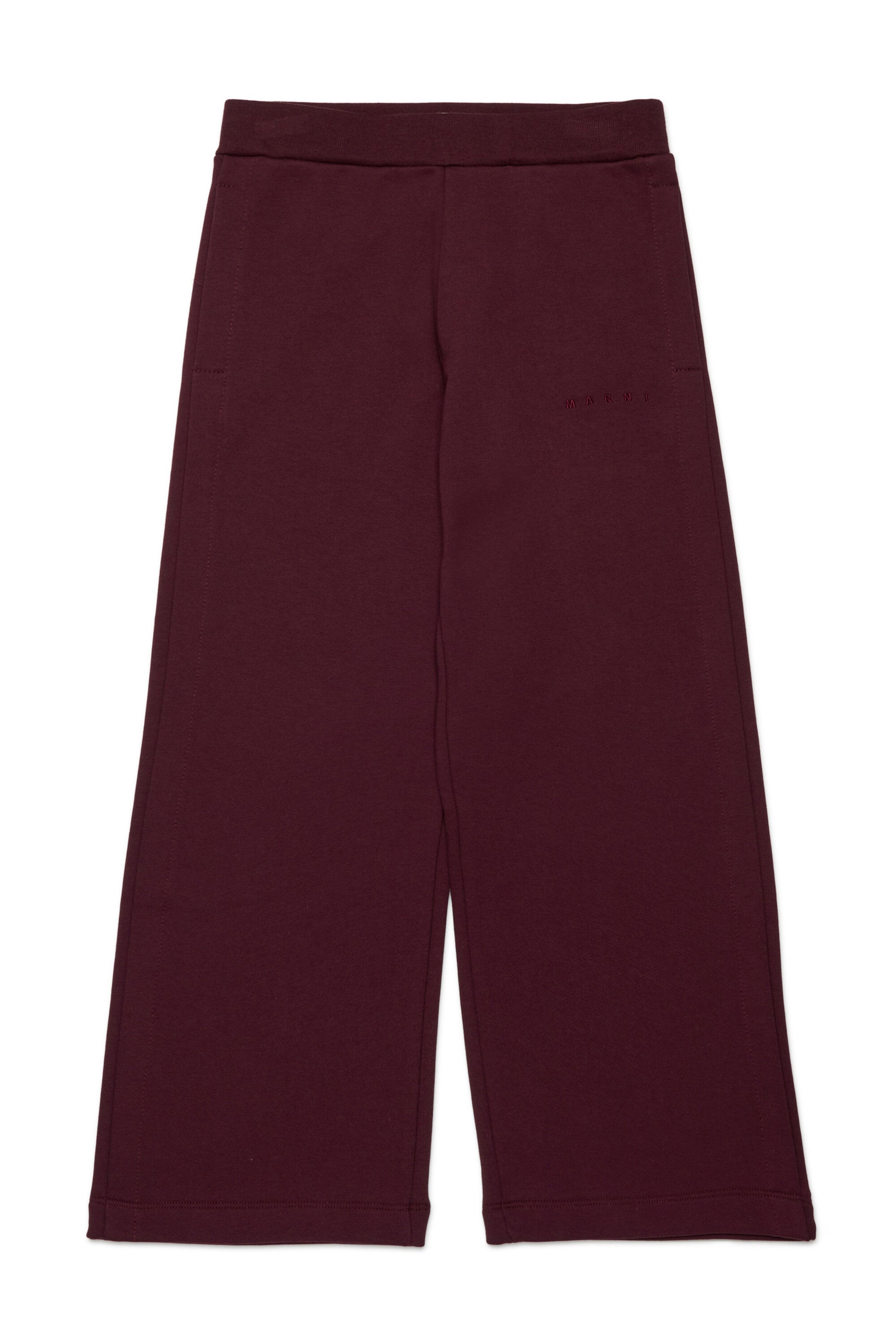 Fleece pants with side opening