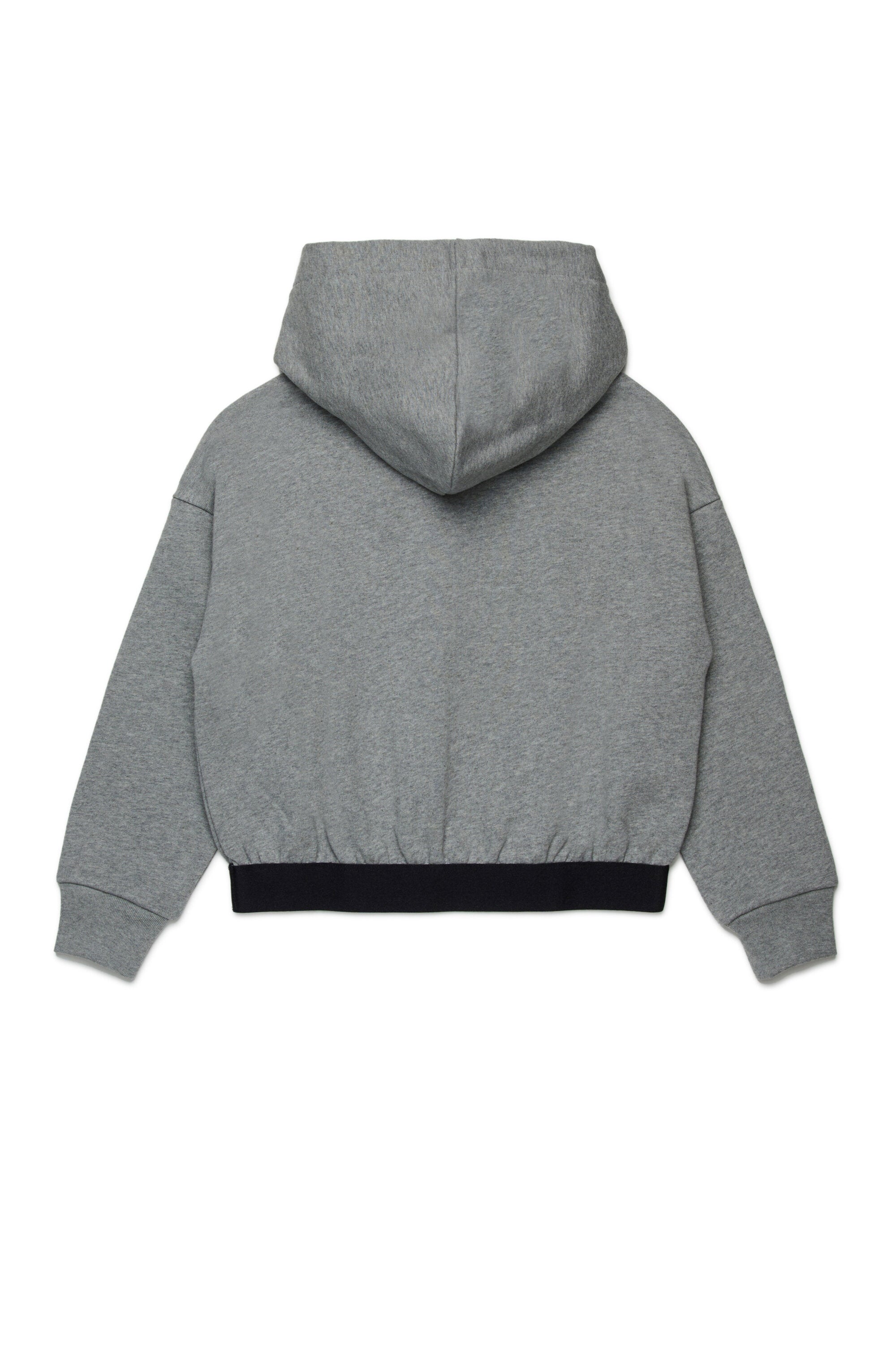 Hooded sweatshirt with logoed elastic