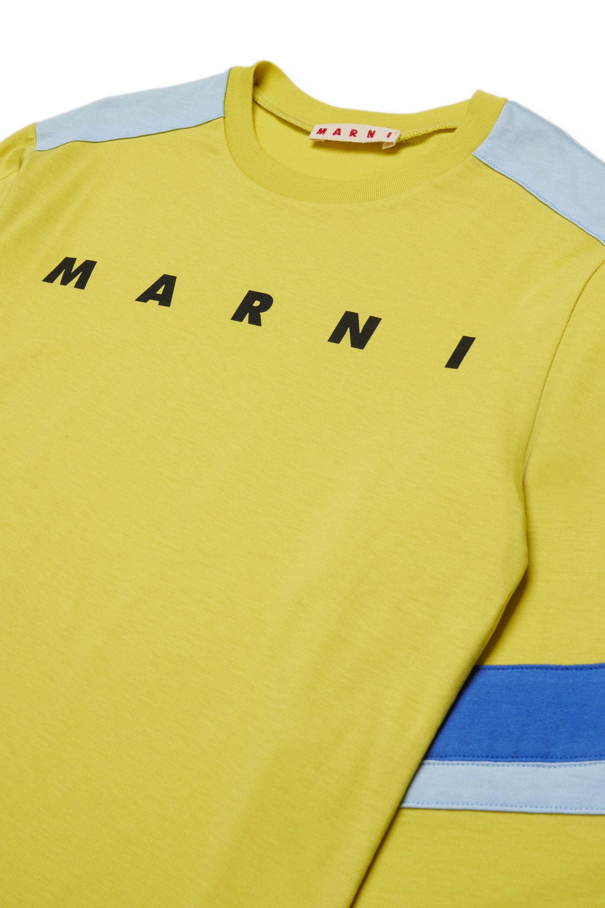 Long sleeves colorblock jersey T-shirt