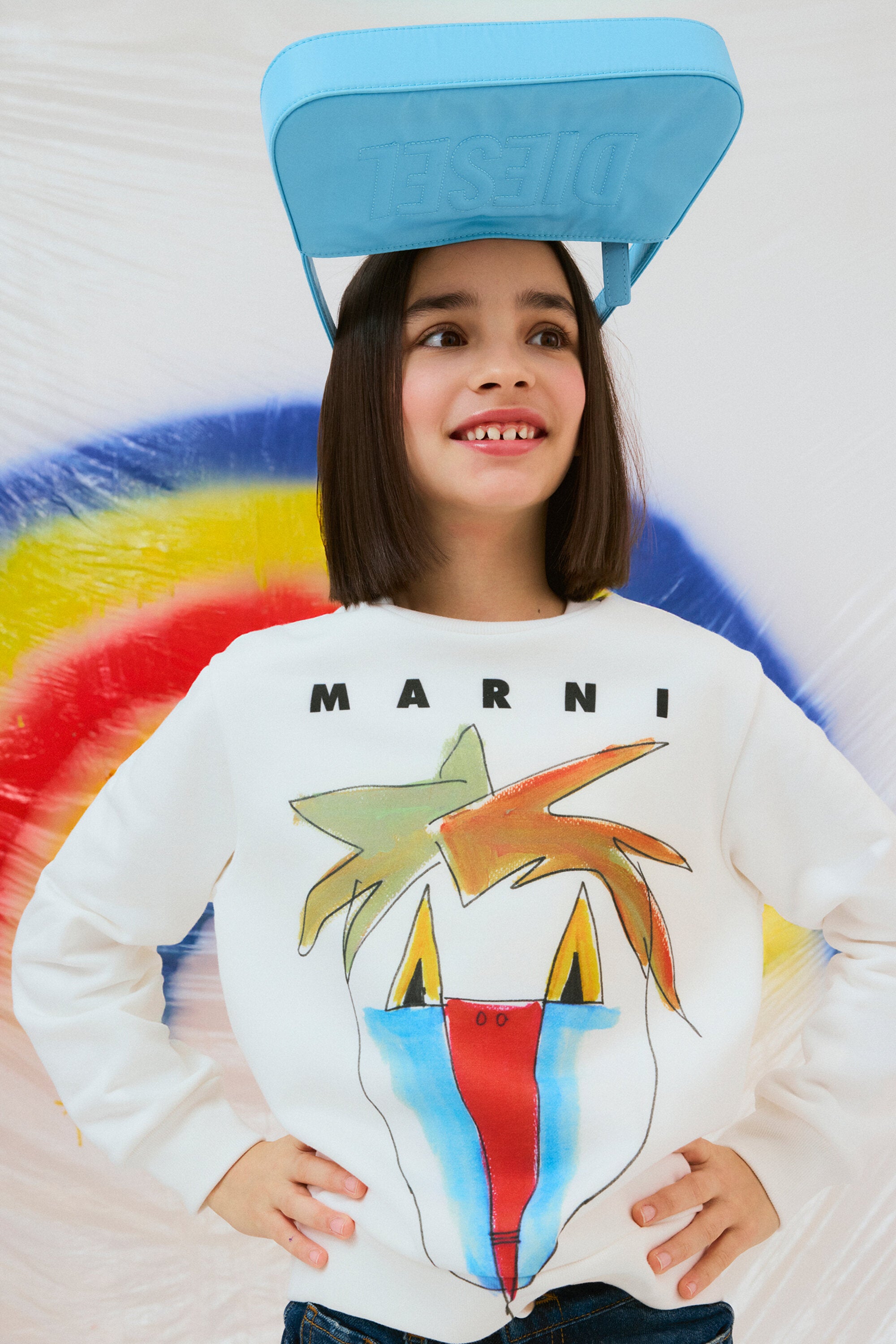 Crew-neck sweatshirt with Jungle graphics