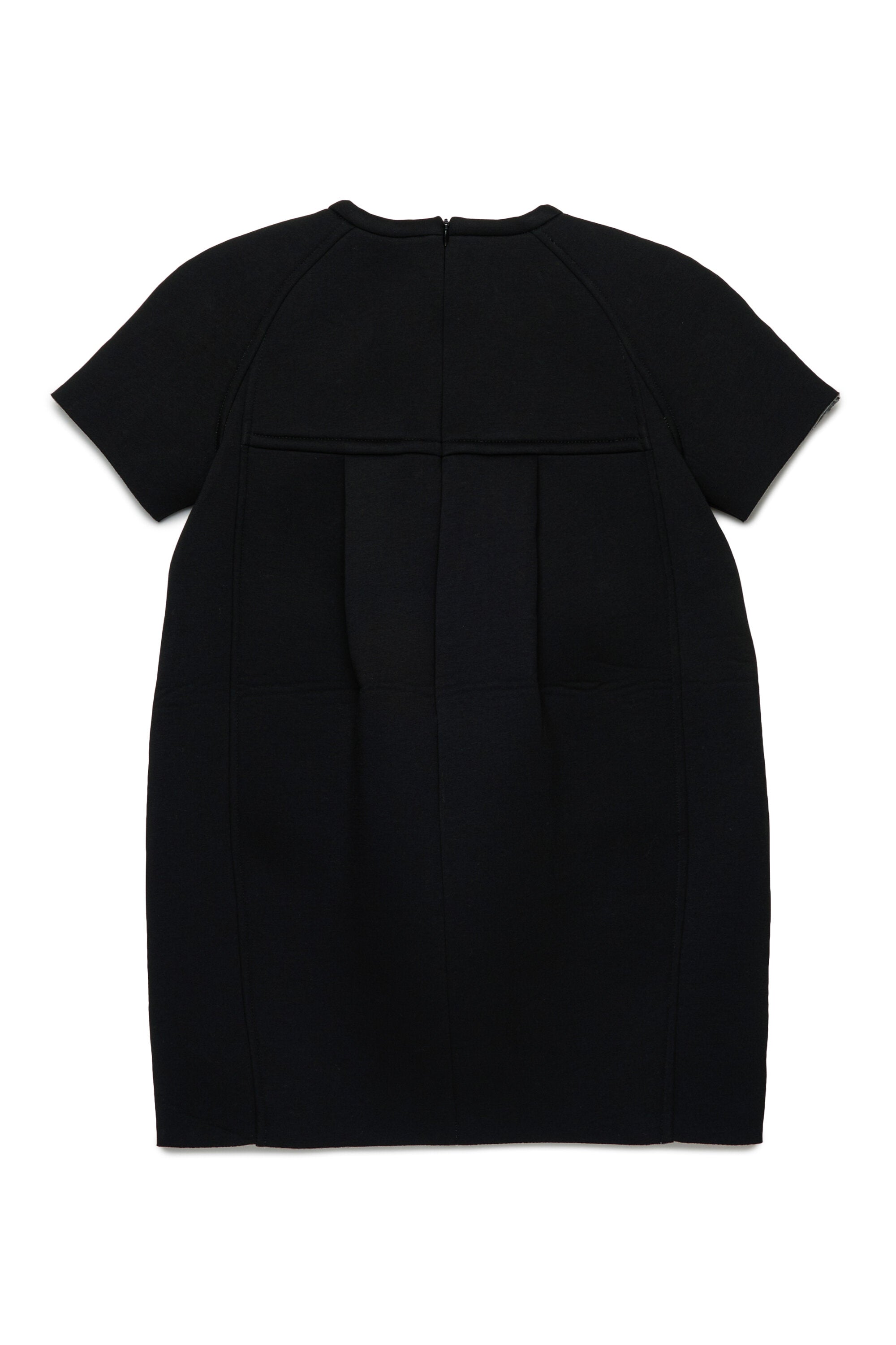 Neoprene egg-shape mini dress