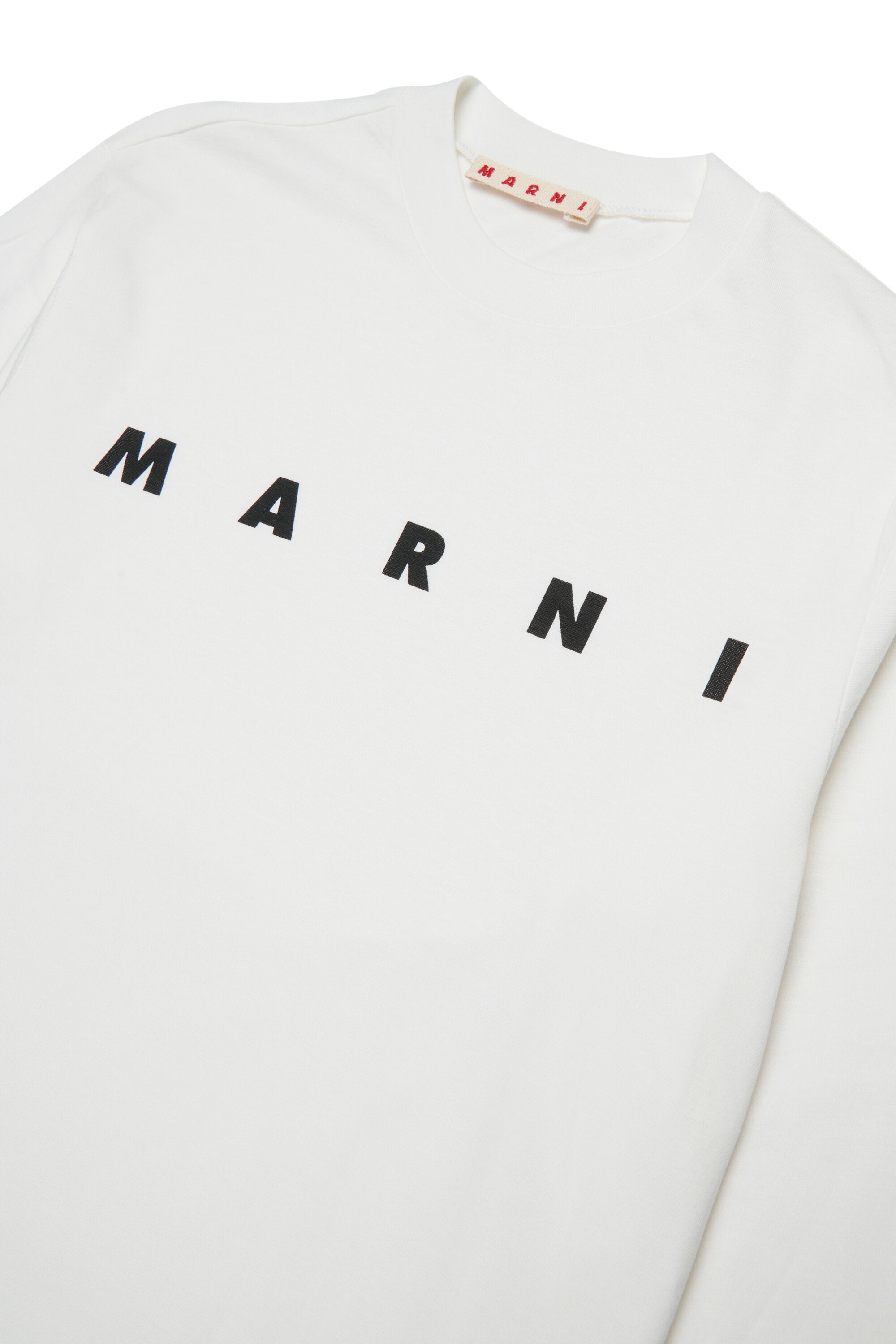 Long sleeves jersey T-shirt with Marni logo