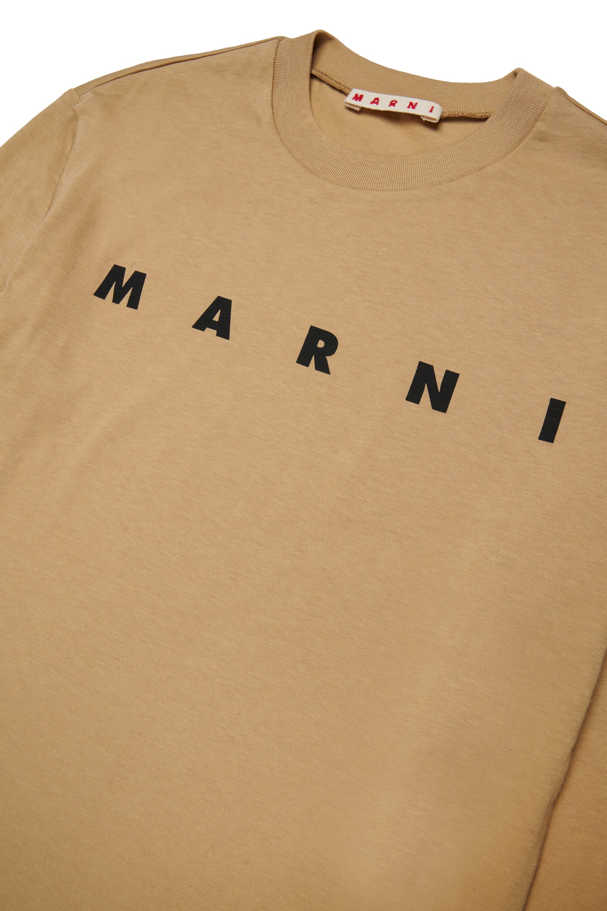 Long sleeves jersey T-shirt with Marni logo