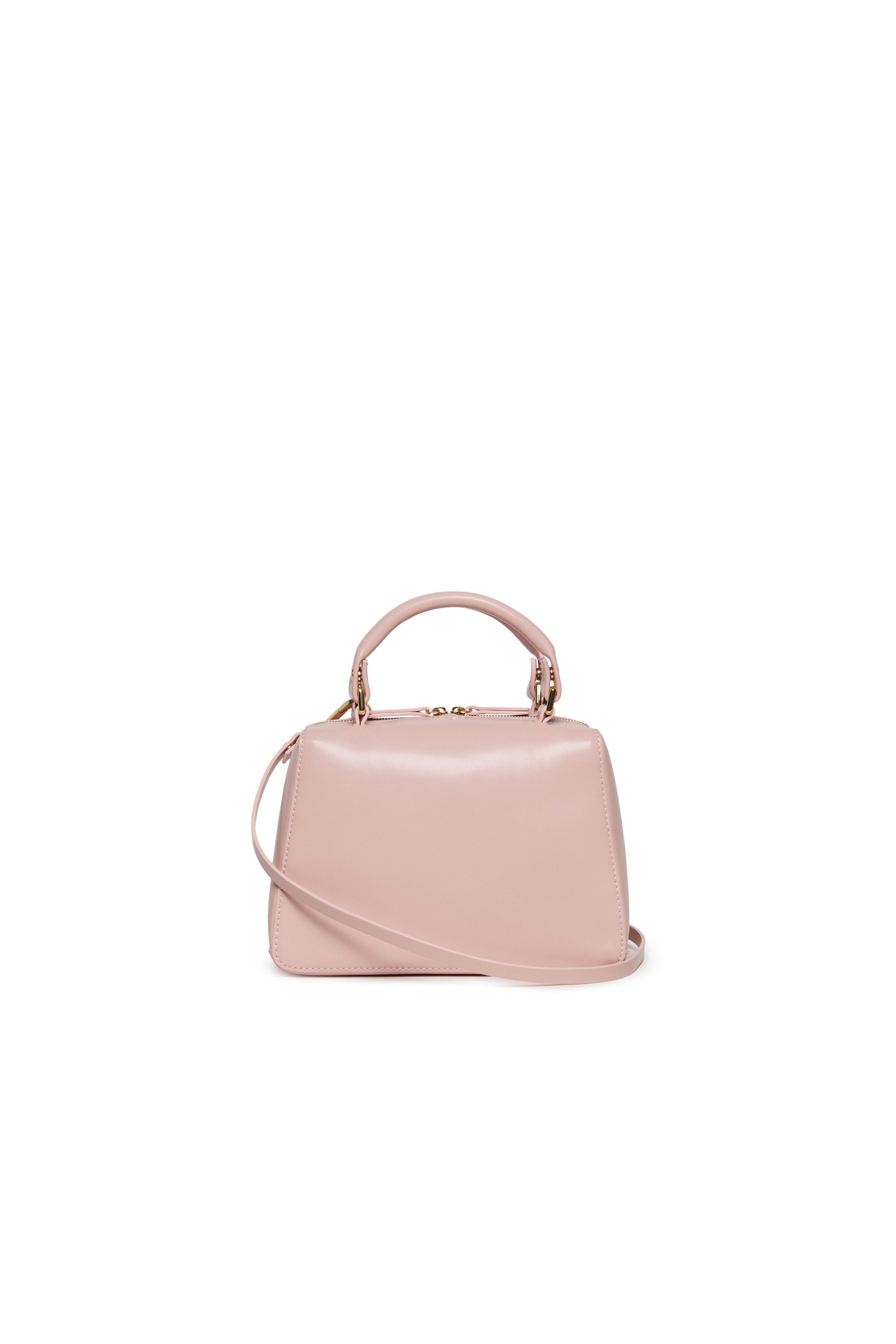 School Bag in coated fabric with shoulder strap