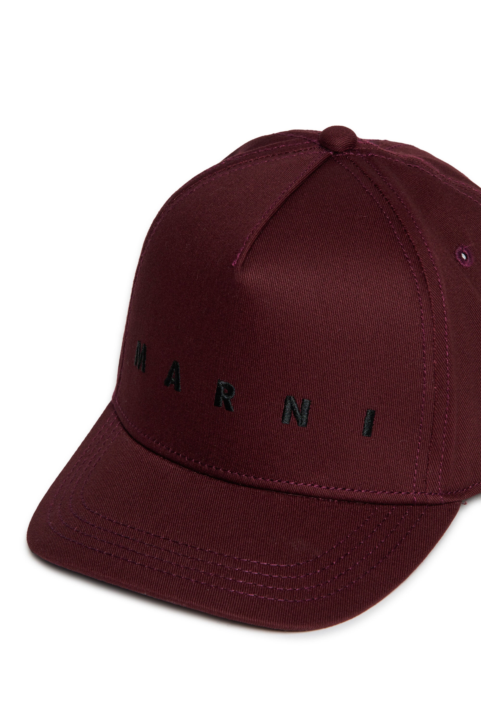 Gabardine baseball cap with logo
