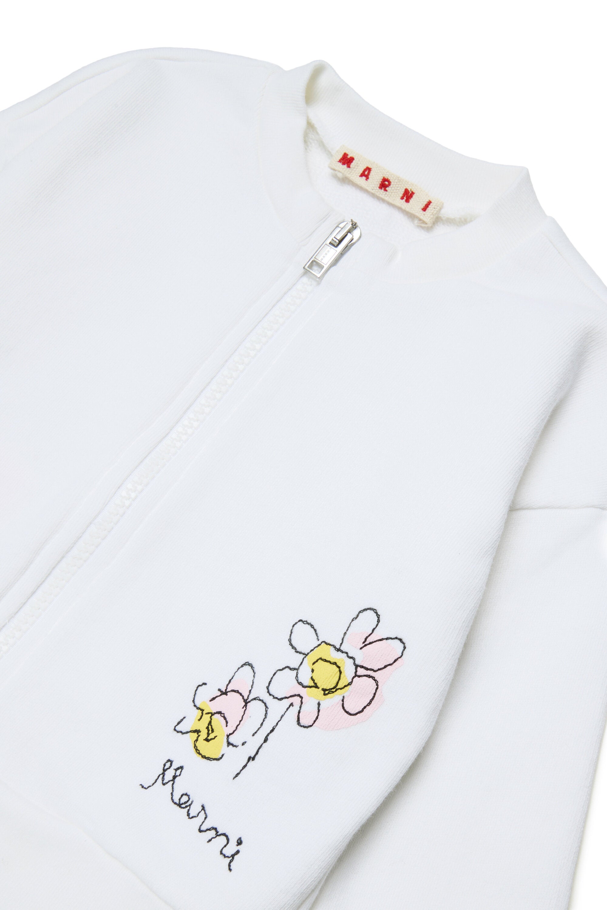 Full zip sweatshirt with logo