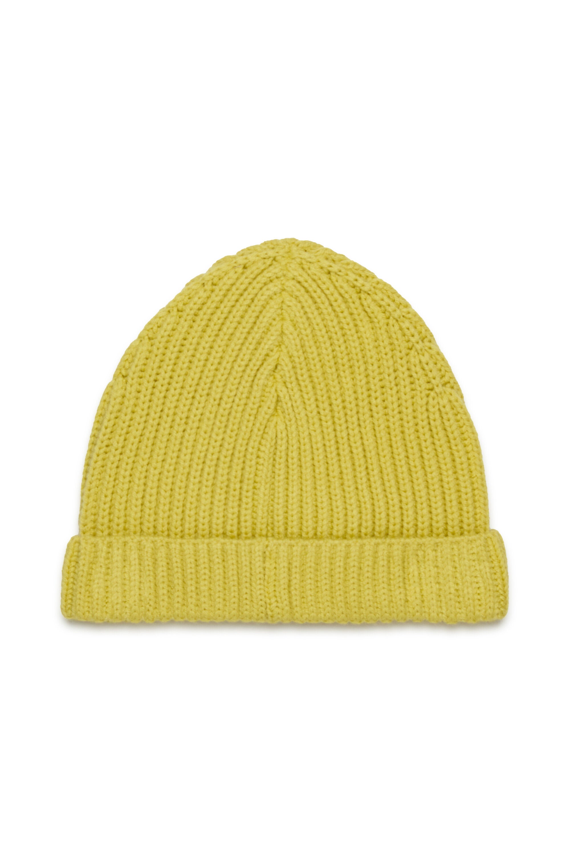 Wool-blend knit beanie