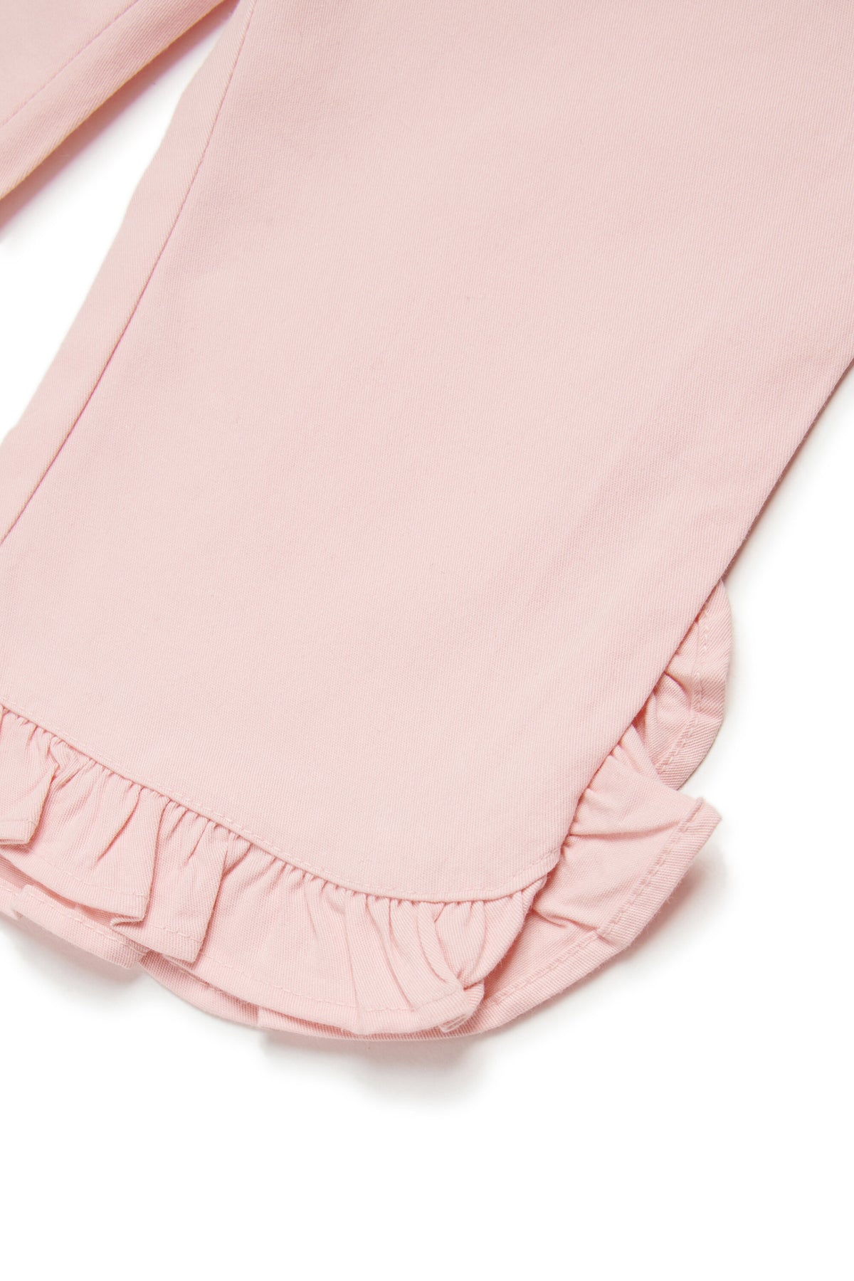Trousers with ruffle detail