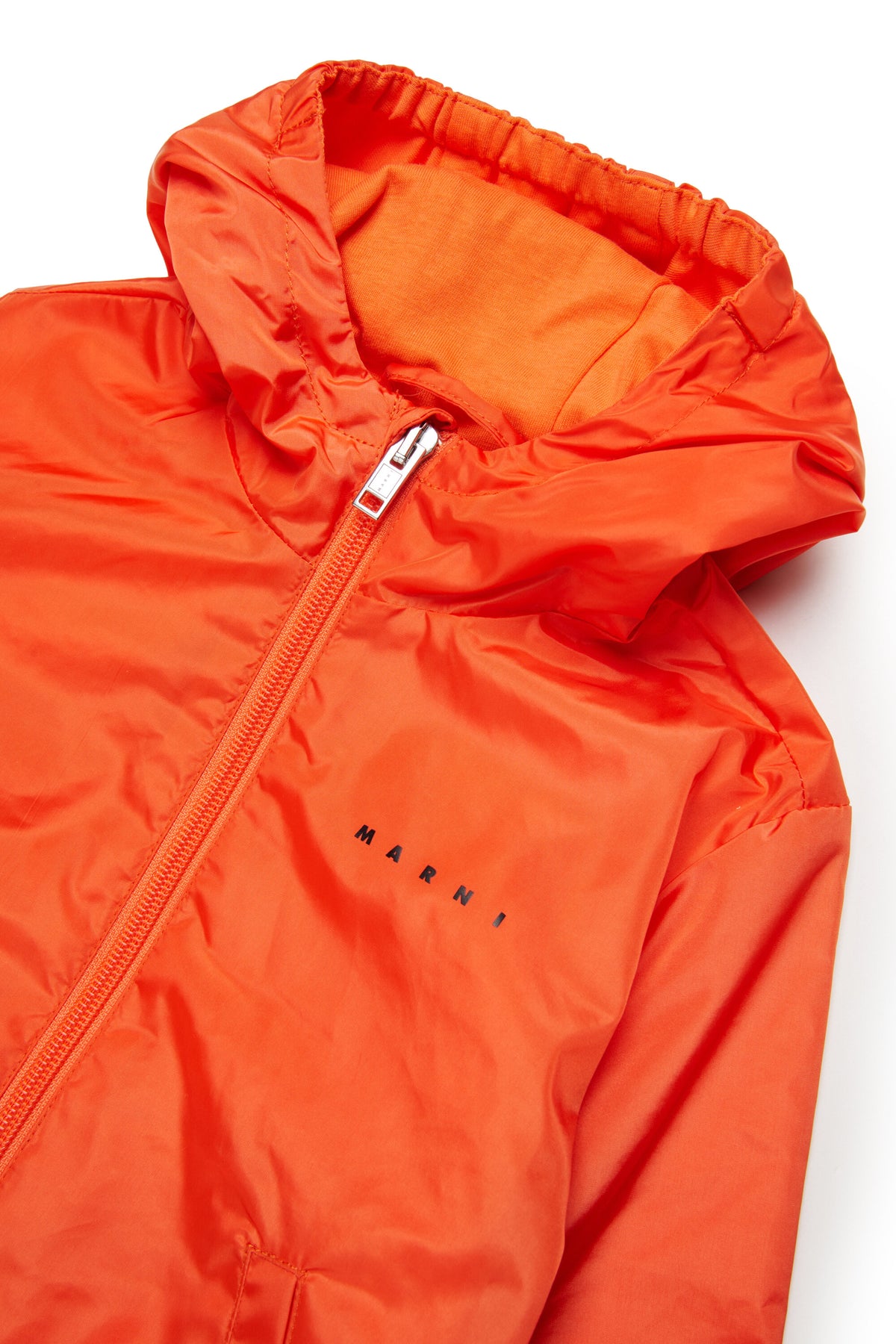 Windbreaker with printed logo