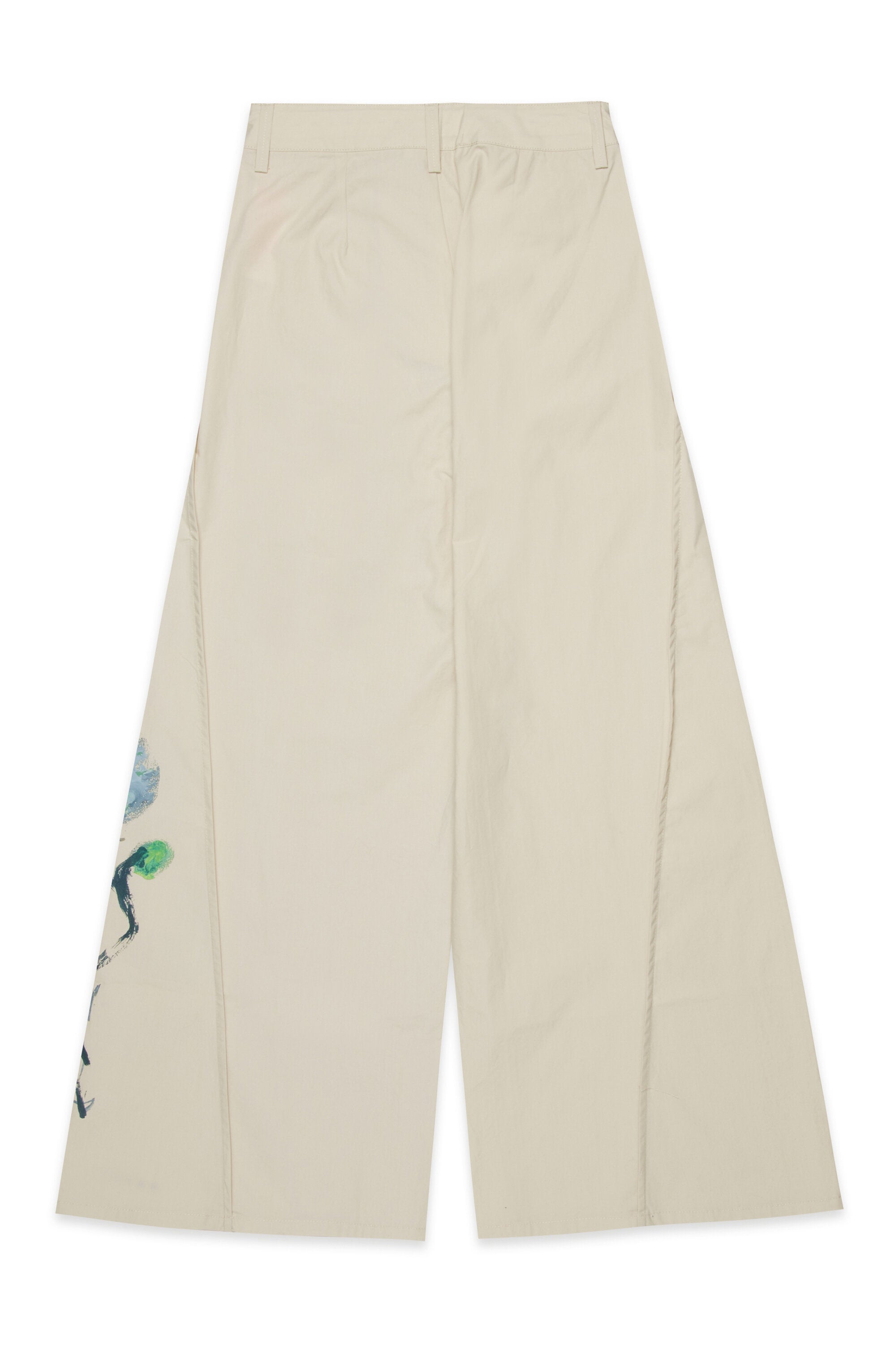 Wide floral print trousers