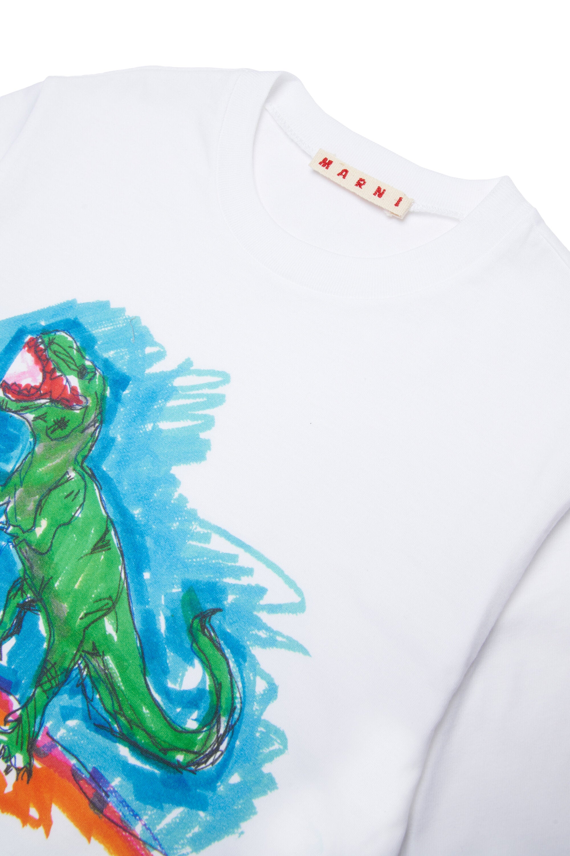 T-shirt with dinosaur print and logo