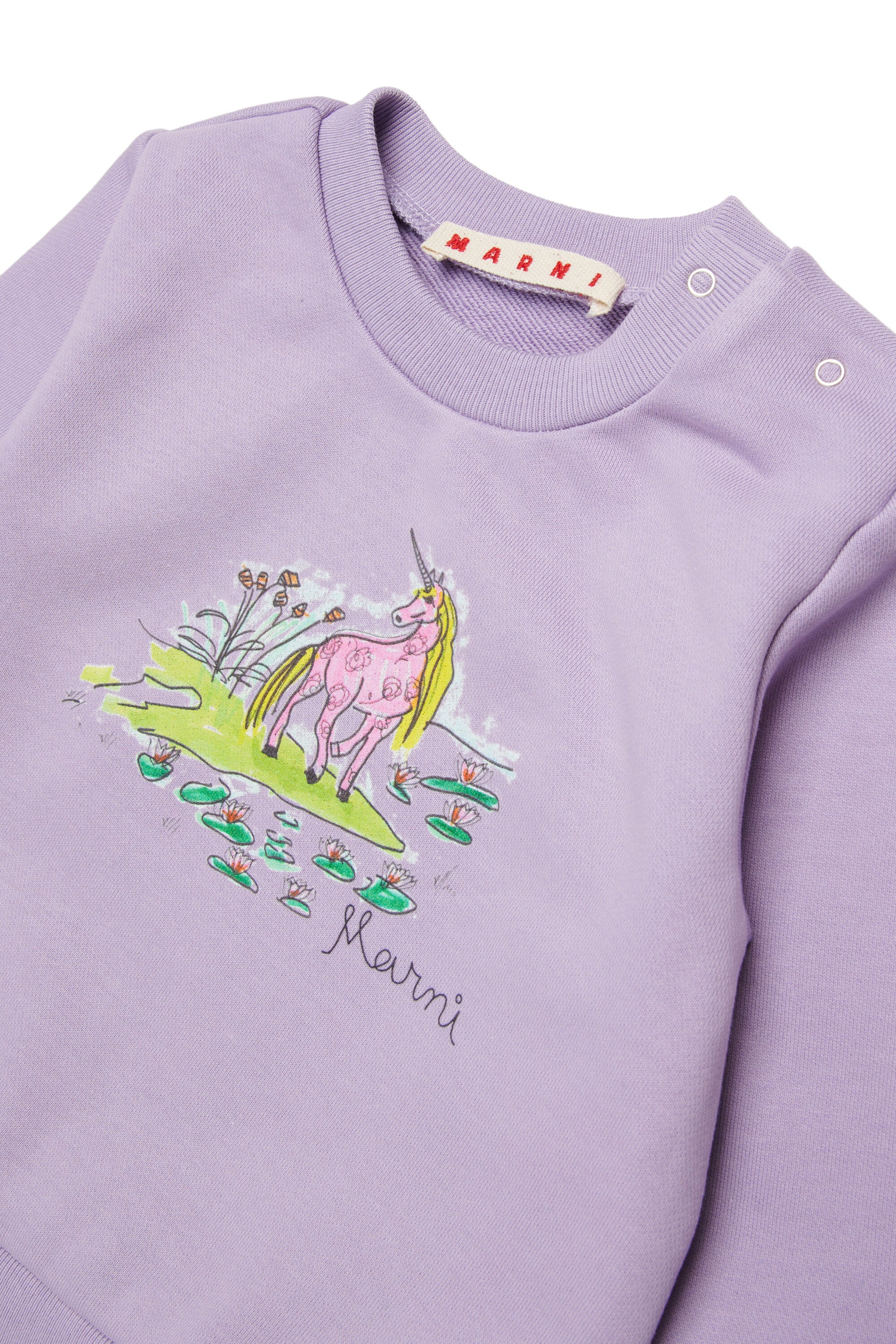 Crewneck sweatshirt with printed logo