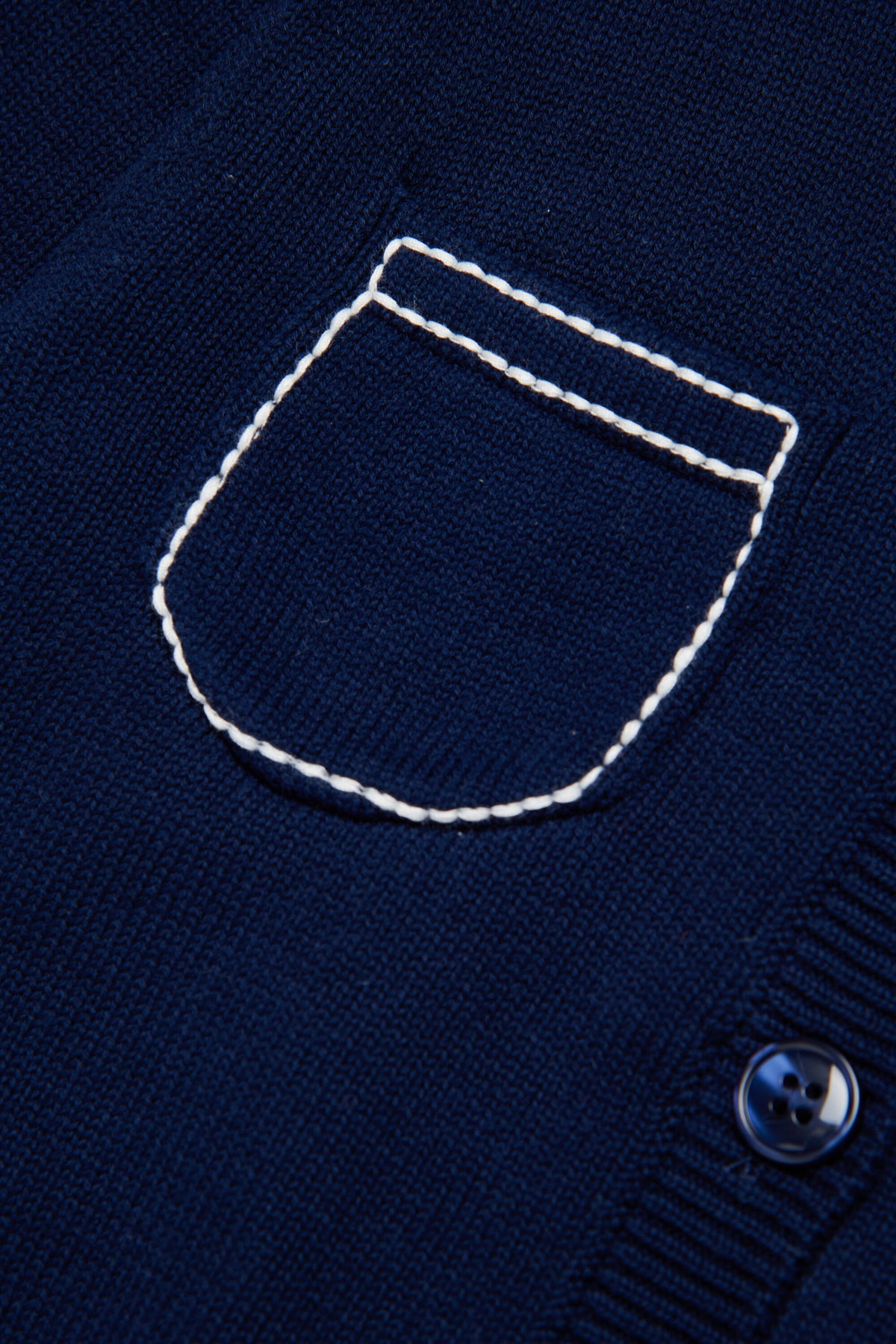 Knitted cardigan with logo