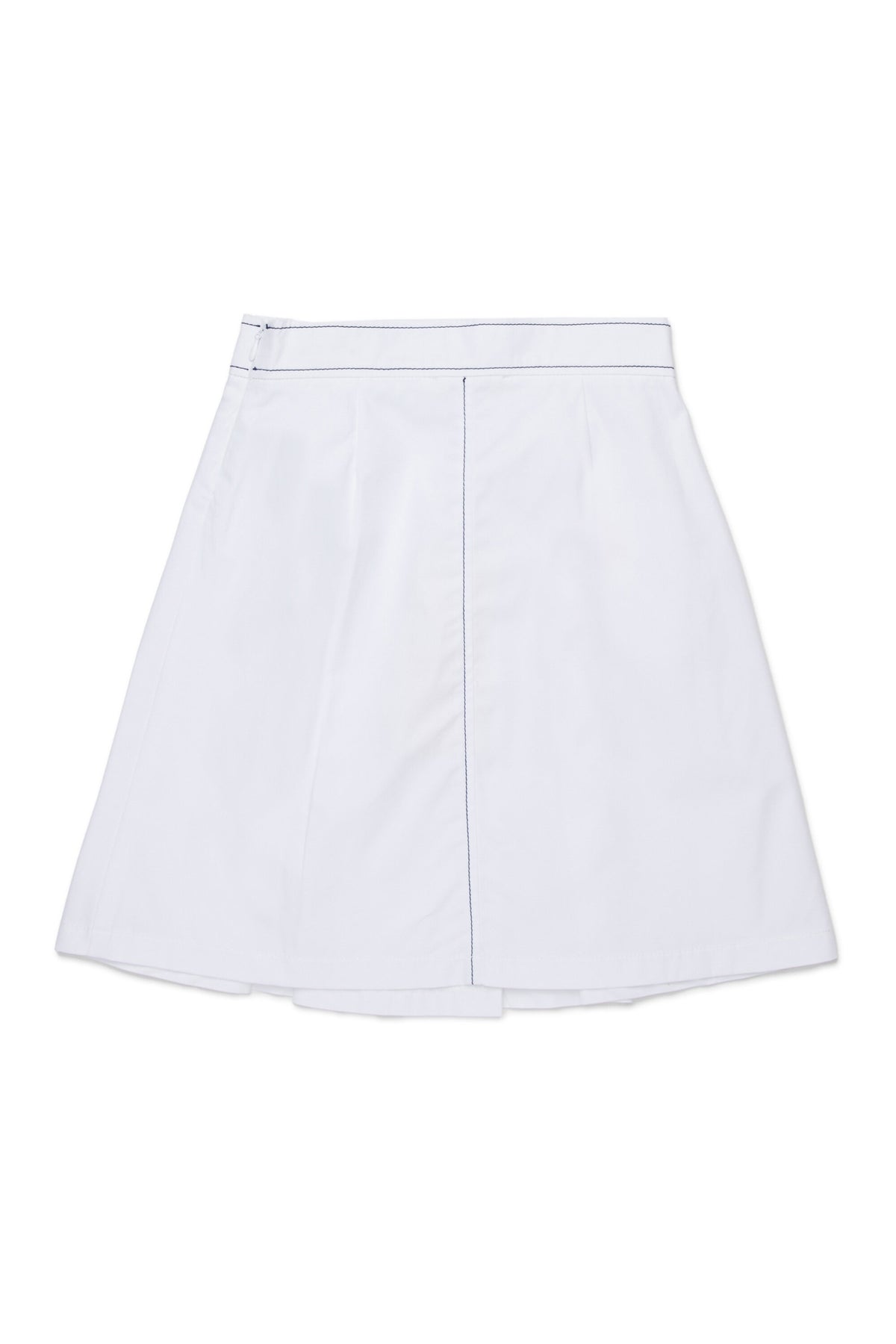 Pleated skirt with logo
