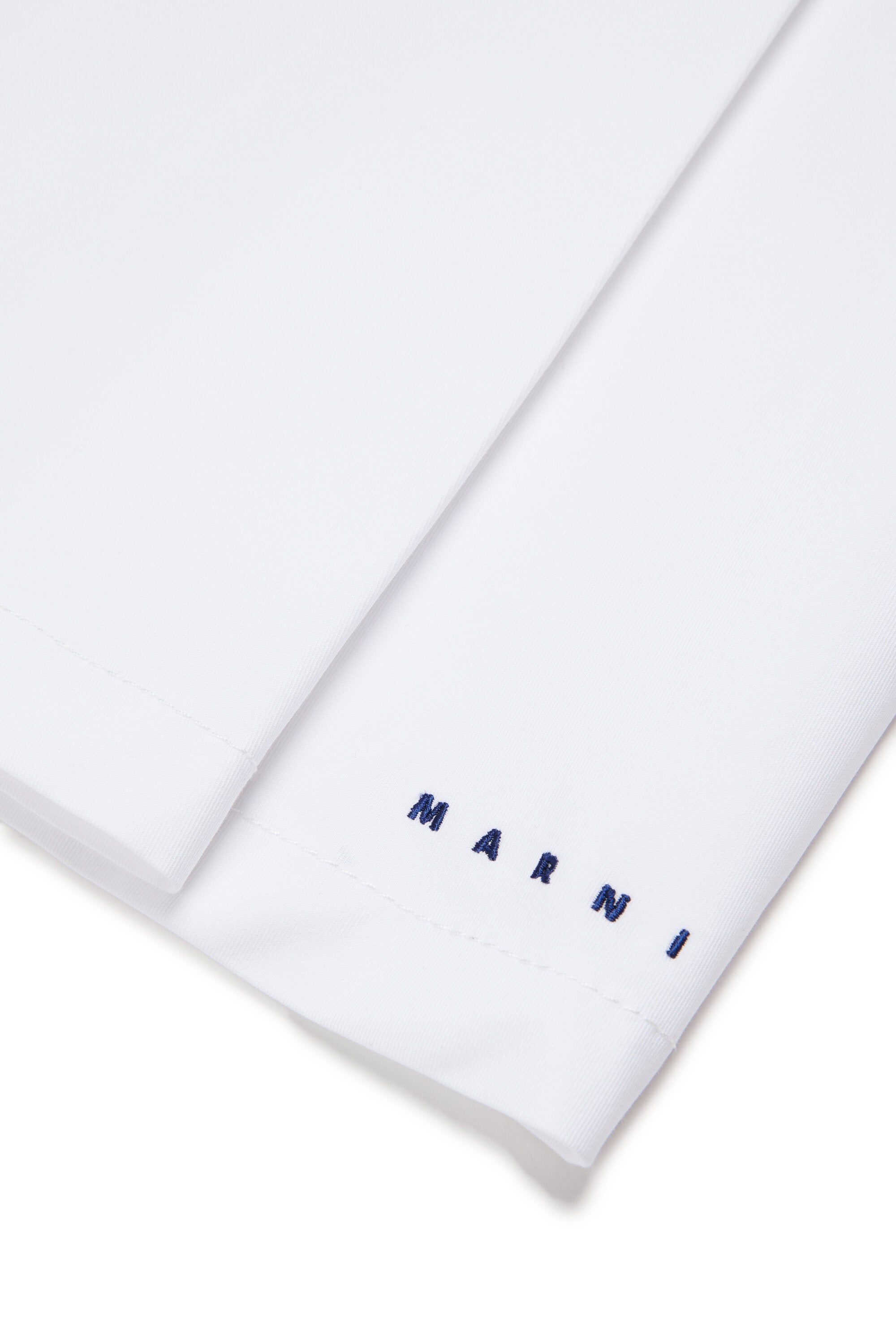 Pleated skirt with logo