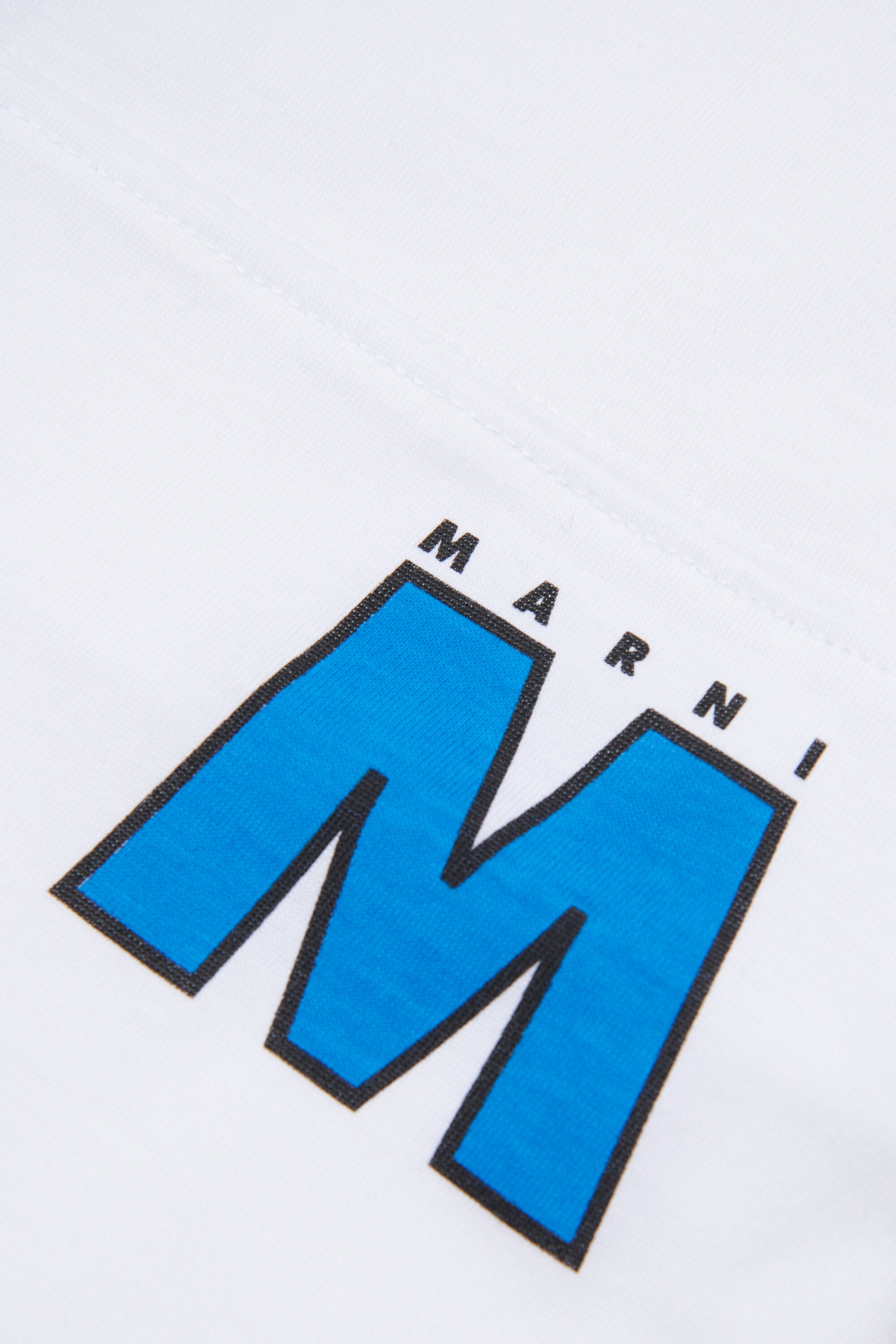 V-neck T-shirt with logo