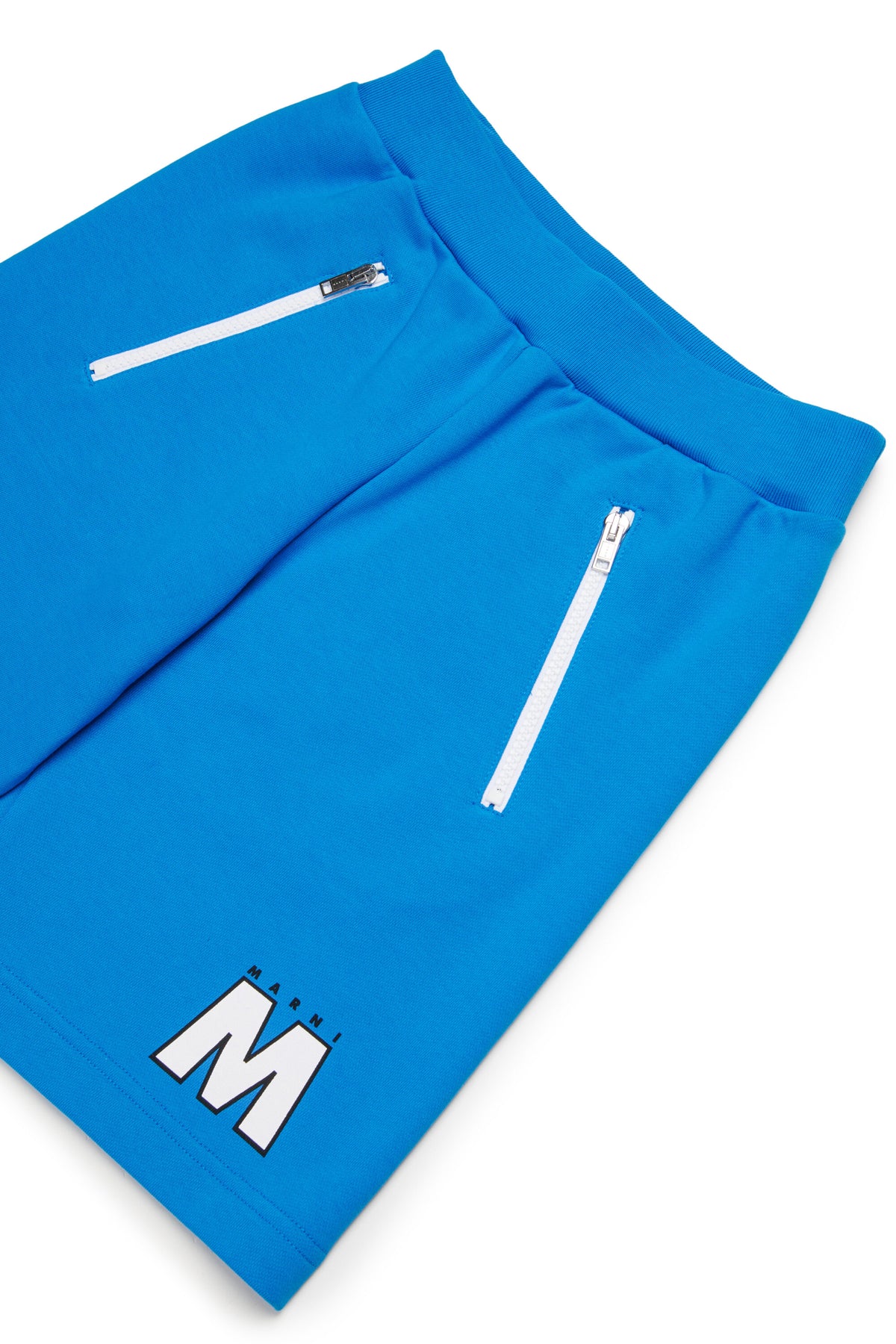 Fleece shorts with logo