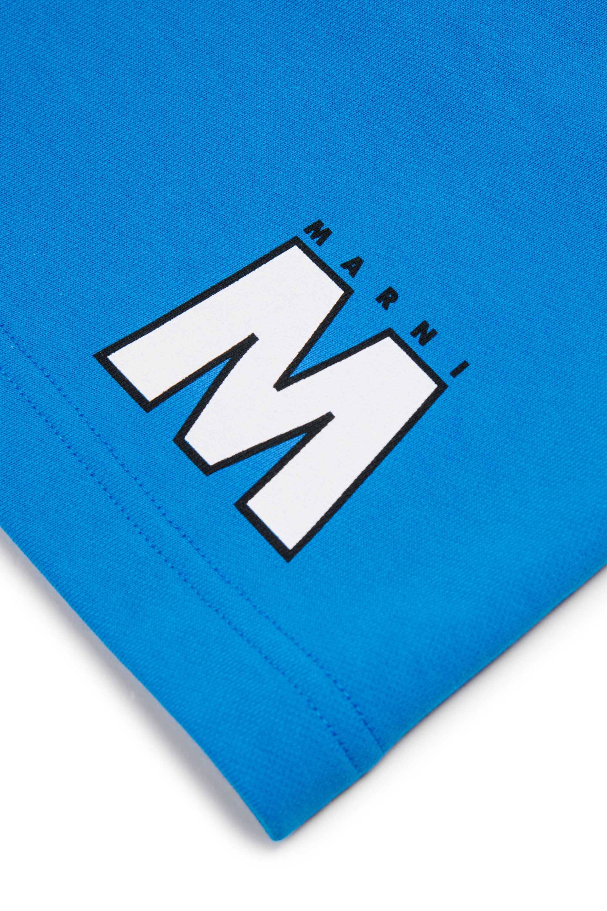 Fleece shorts with logo