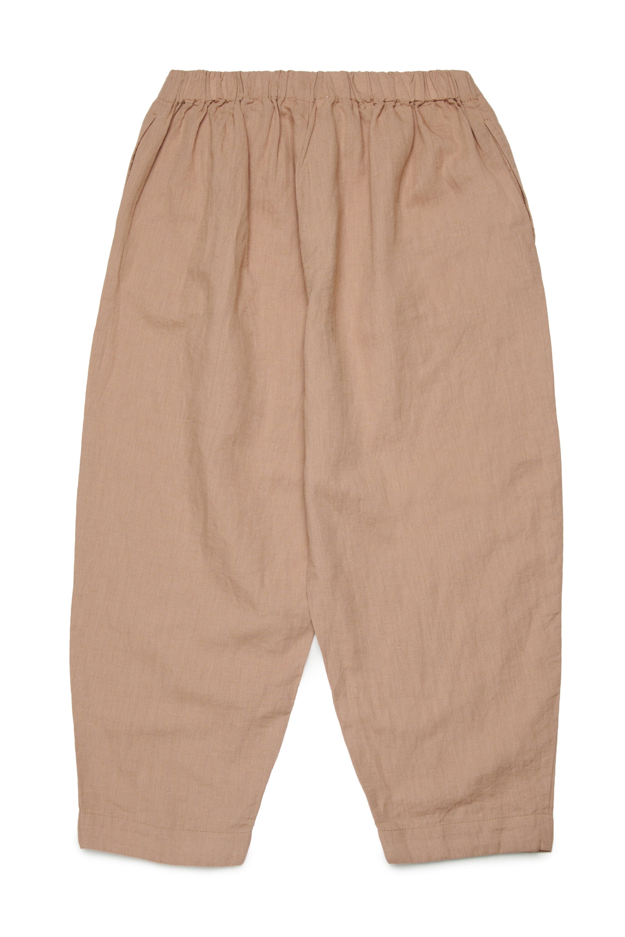 Pants with embroidered logo