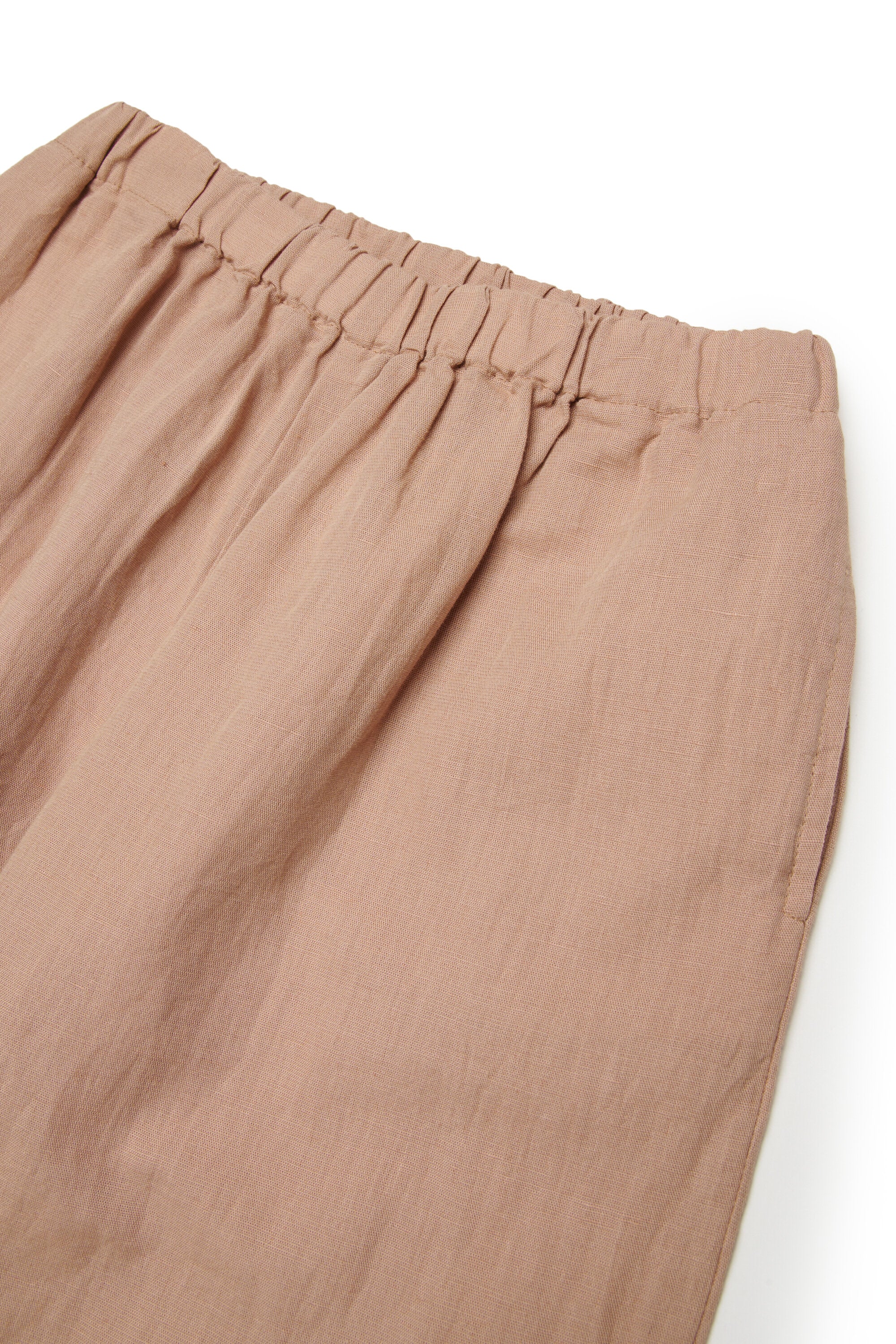 Pants with embroidered logo